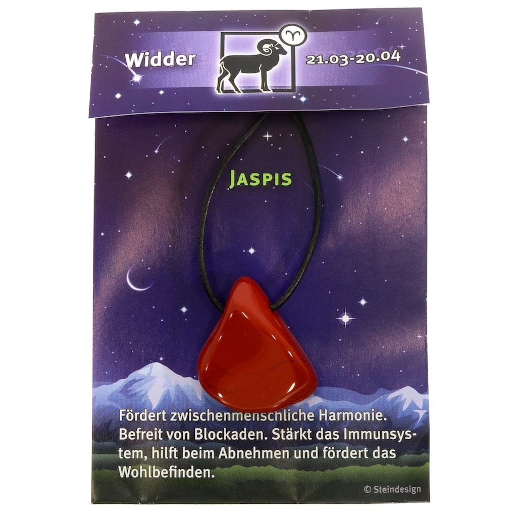 Adelia´s Kettenanhänger »Stern Jaspis rot Anhänger«