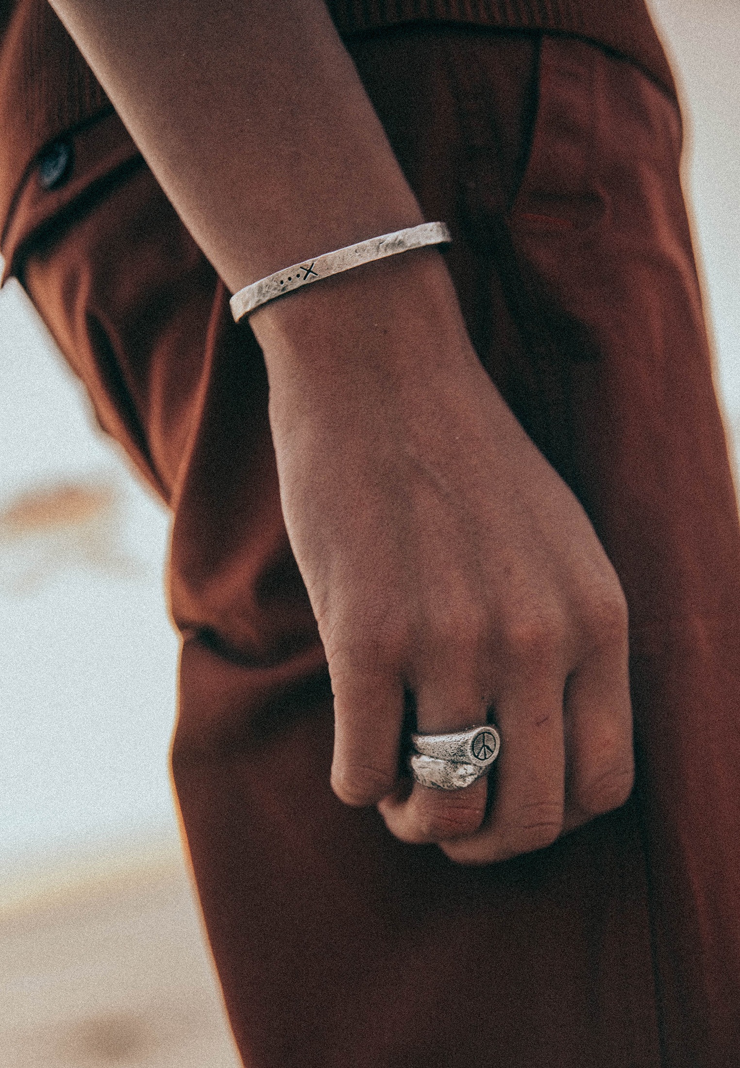 HAZE & GLORY Silberring »Ring Bandring - Secret Spot 925 Silber«