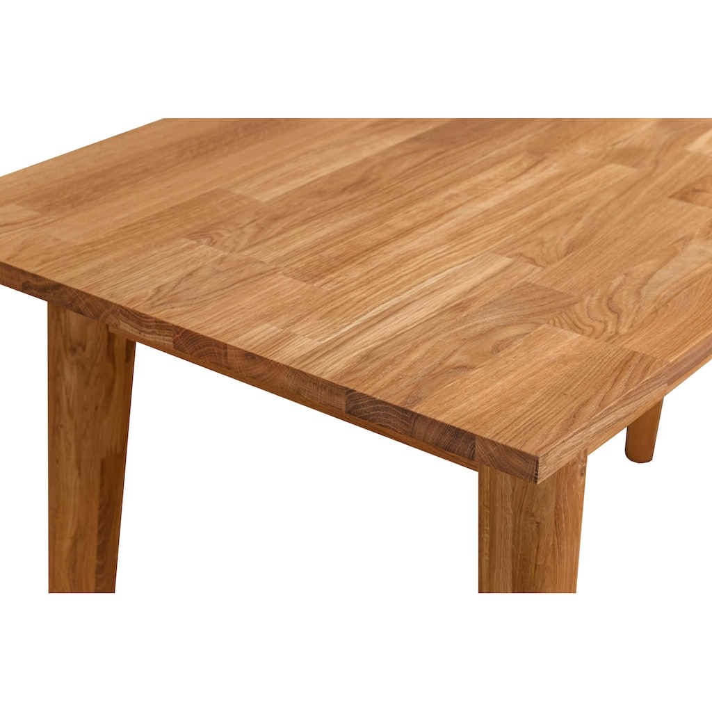 Home affaire Schreibtisch »Scandi«, aus schönem massivem Eichenholz, Breite 140 cm