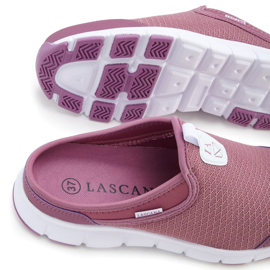 LASCANA Slip-On Sneaker, Sabot aus leichtem Mesh-Material