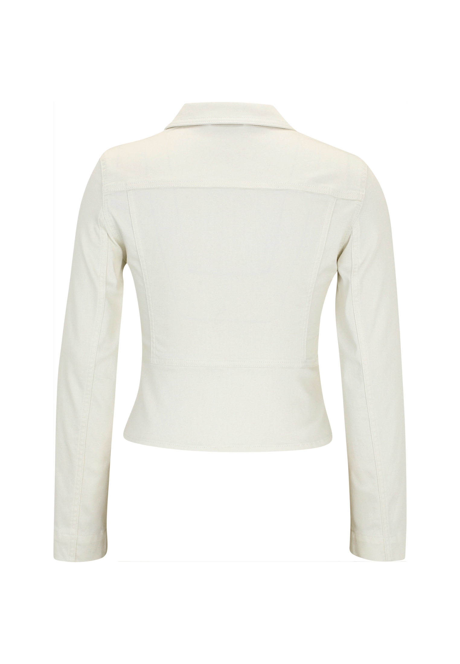 Zero Jackenblazer »zero Damen Jeansjacke weiß mit Knopfleiste«, Knopfleiste