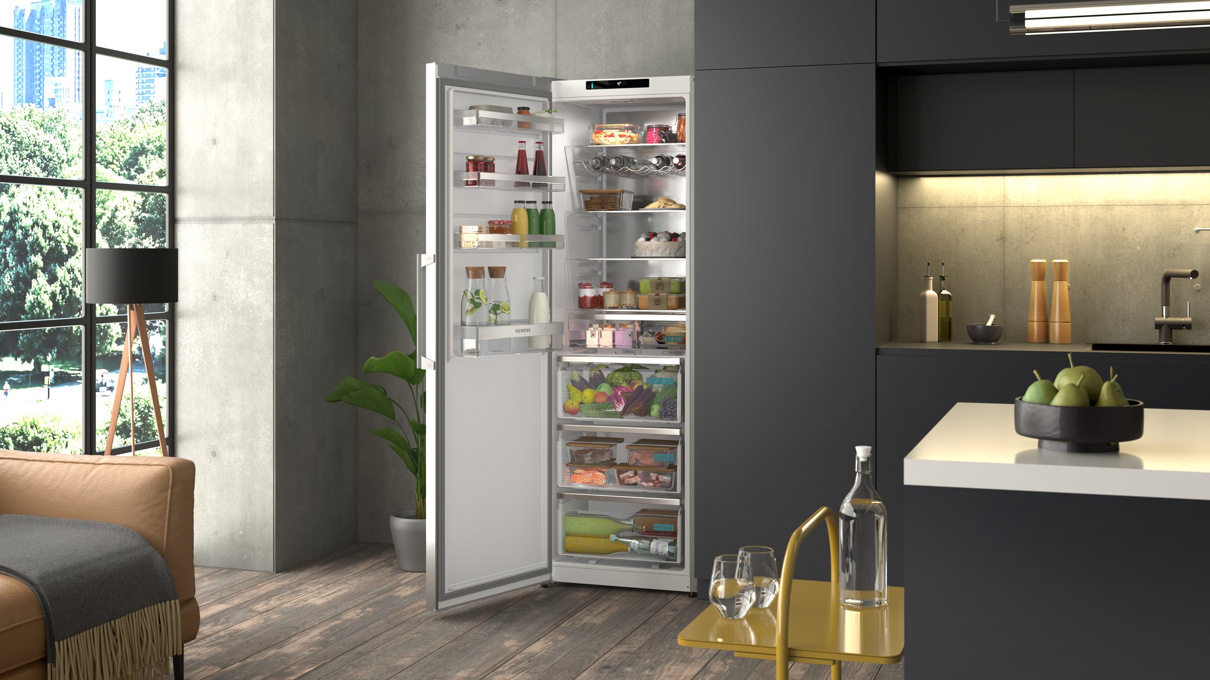 SIEMENS Kühlschrank iQ300 »KS36NVICG« 186,2 cm hoch 59,5 cm breit