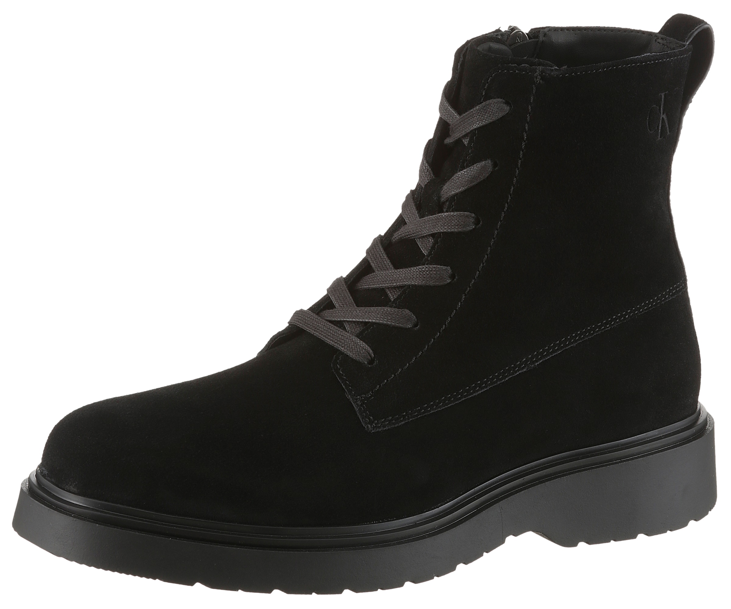 Calvin Klein Jeans Schnürboots "COMBAT ESS LACE UP ZIP BOOT SU", Schnürstie günstig online kaufen
