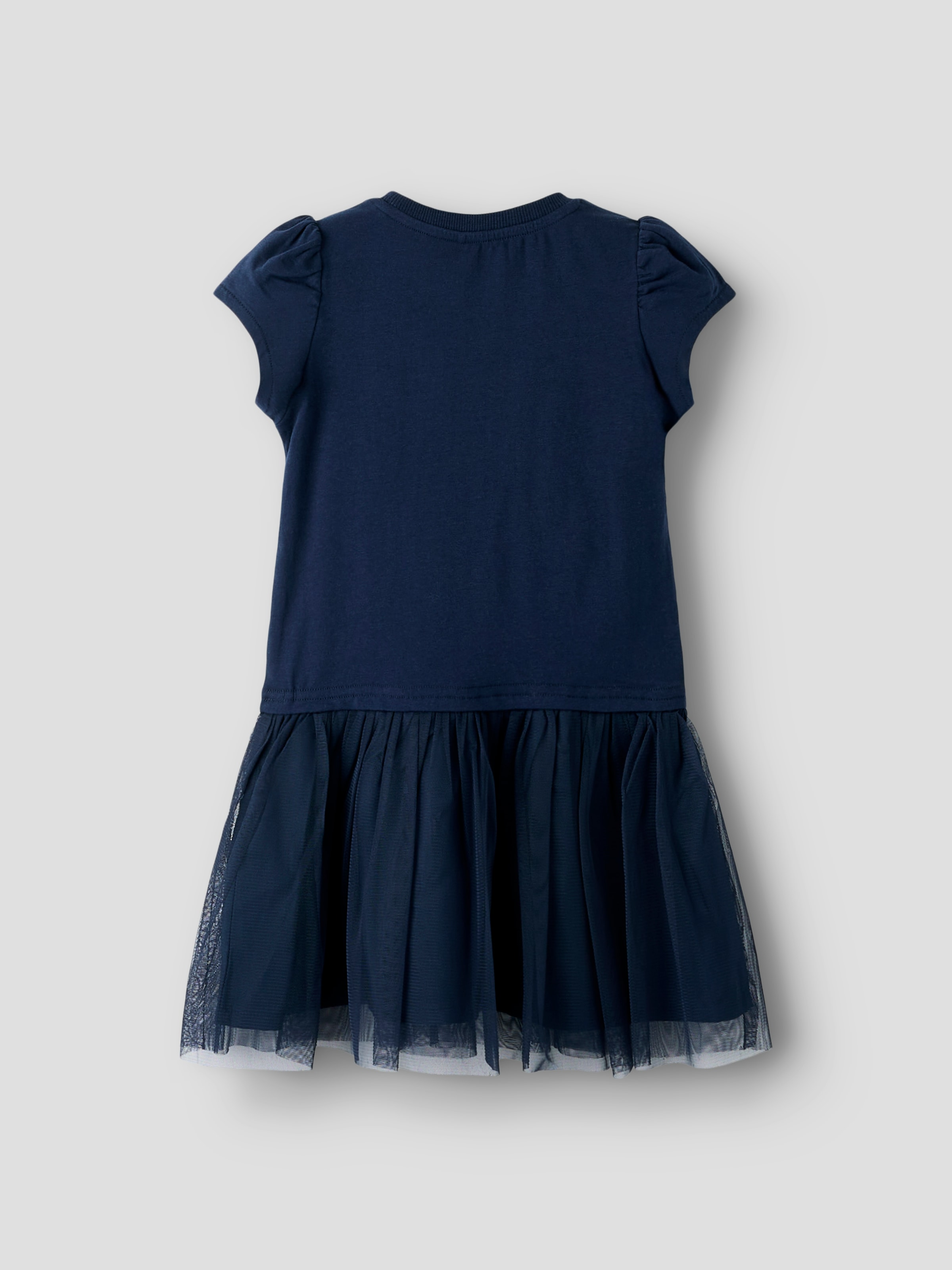 Name It Jerseykleid »NMFMEMMA FROZEN SS TULLE DRESS LNOOS WDI« Materialmix, regular fit