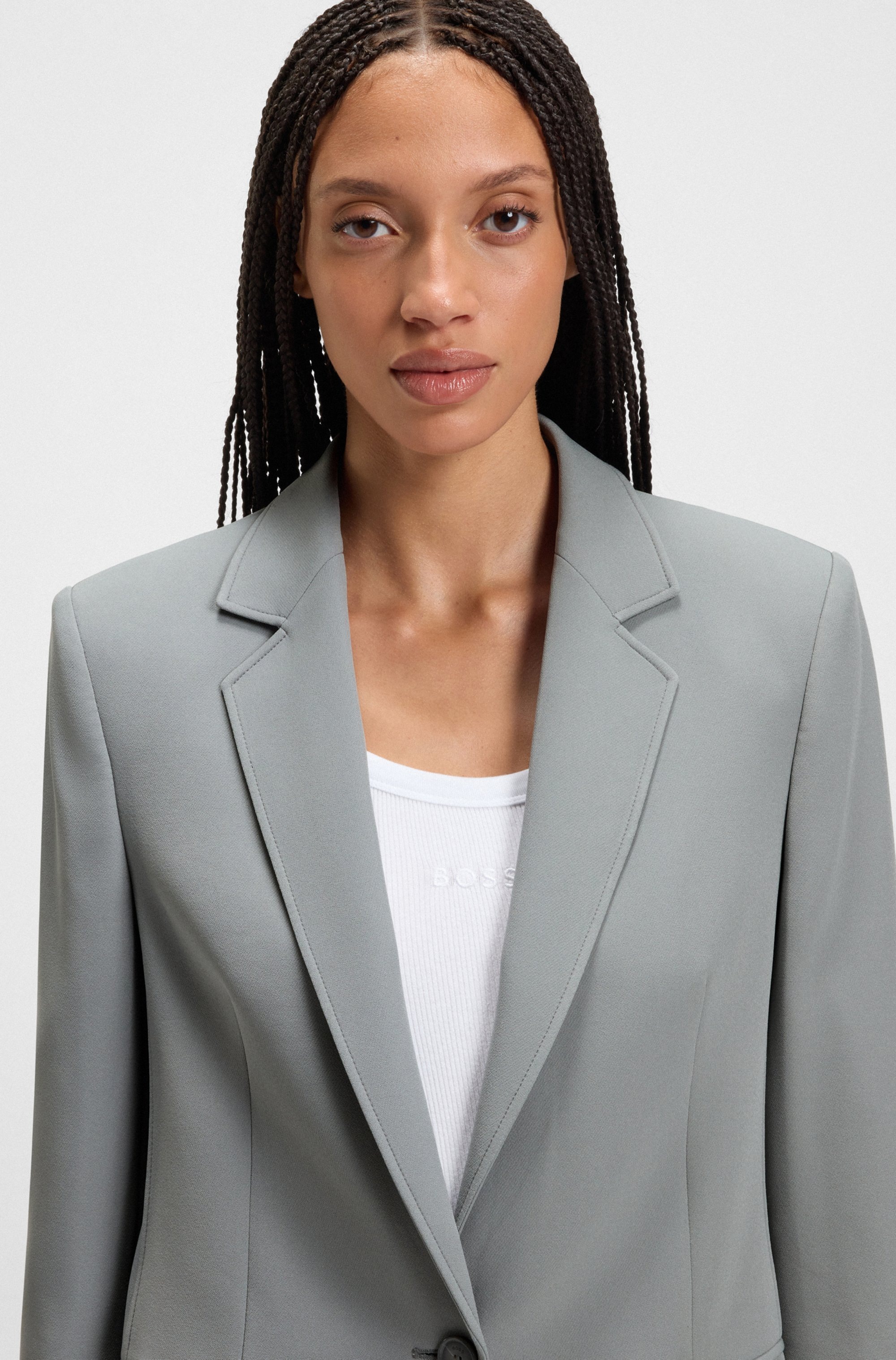 BOSS ORANGE Longblazer "Jabla Premium Damenmode", mit 1-Knopf-Verschluss günstig online kaufen