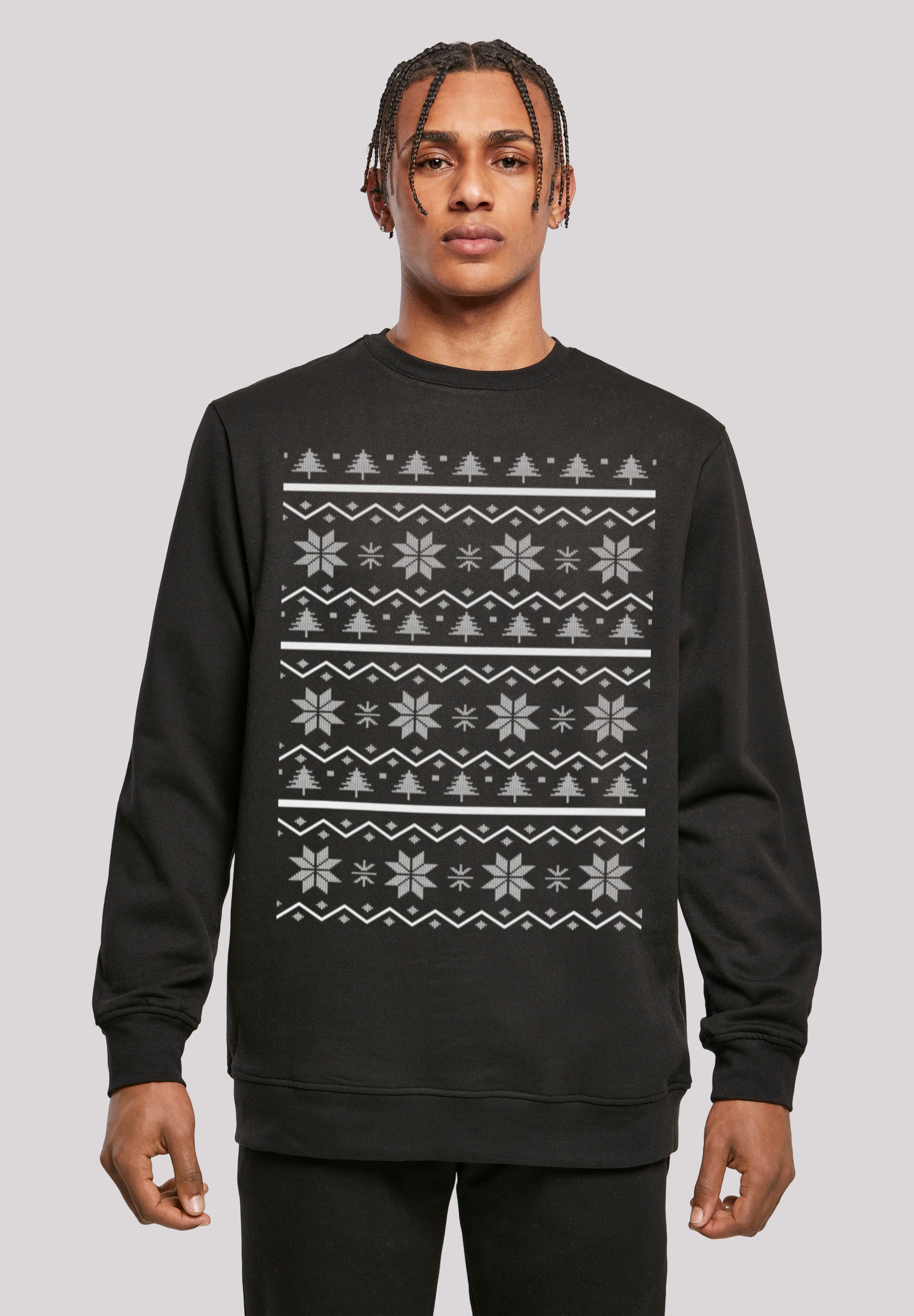 F4NT4STIC Kapuzenpullover "Scandinavian Muster Weihnachten", Print