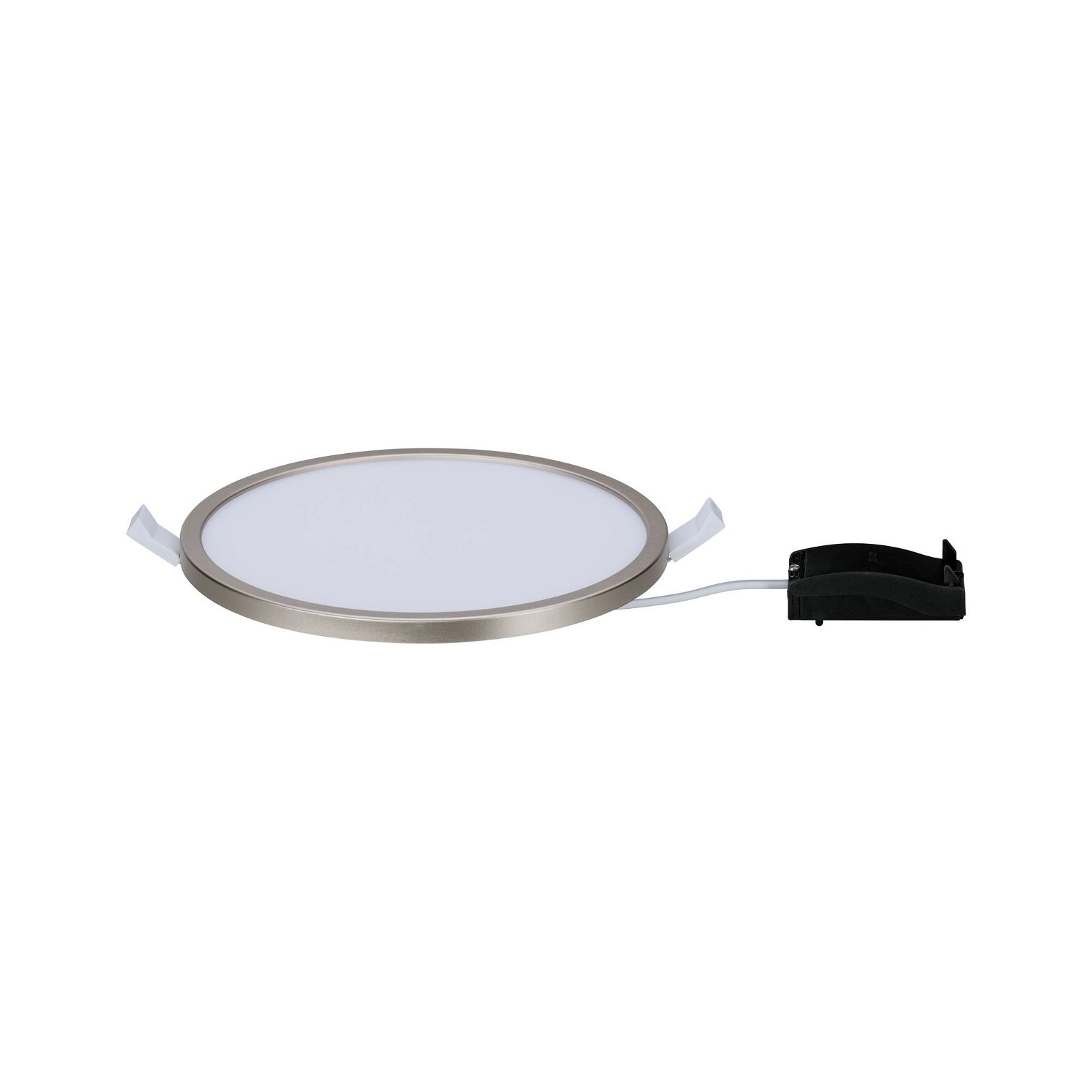 Paulmann LED Einbauleuchte »Areo rund 180mm 11W 770lm 3000K Nickel matt 180mm«, 1 flammig, Einbaupanel