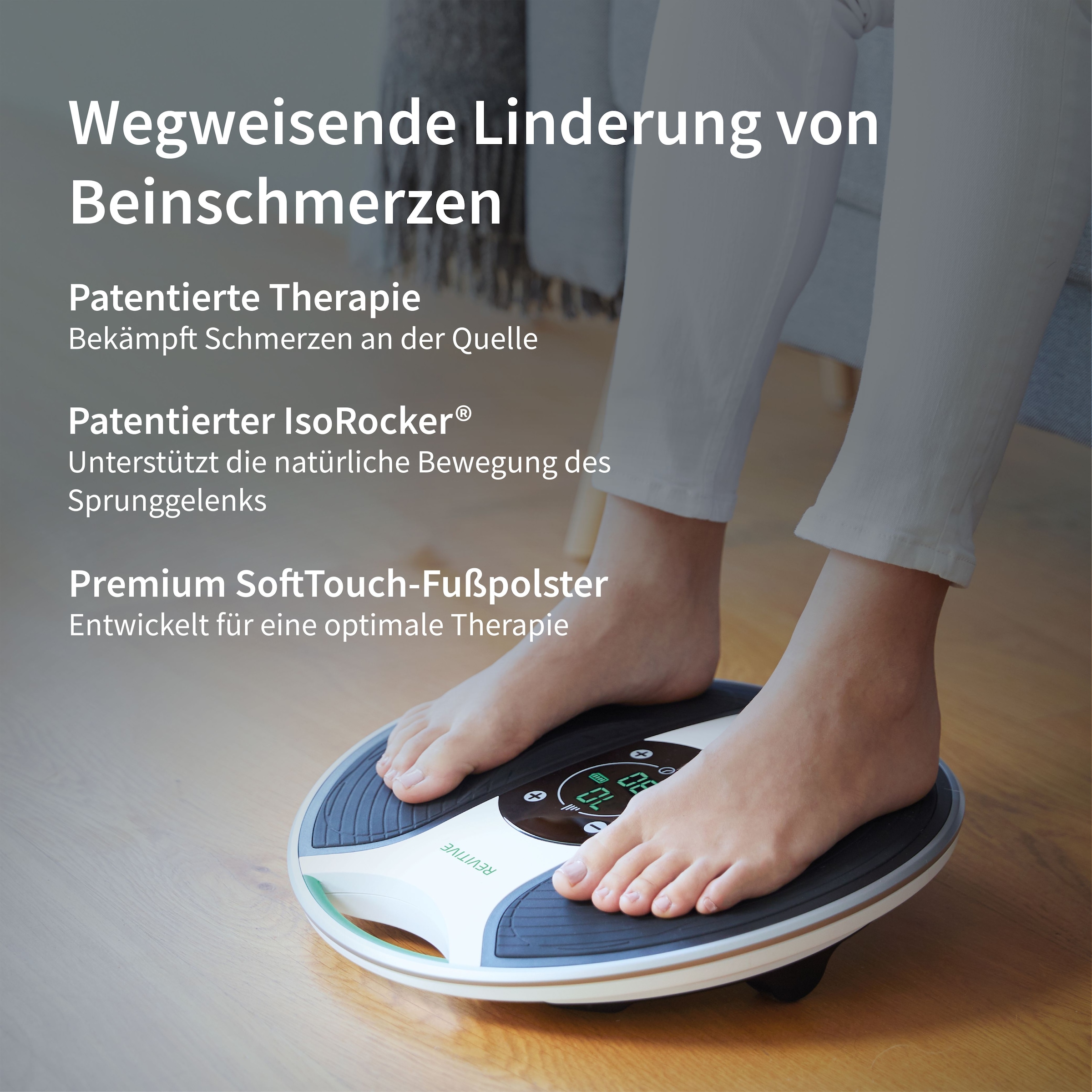 REVITIVE EMS-Fußmassage-Gerät »Medic Durchblutungs-Stimulator« Lindert Beschwerden, Schmerzen, Schwellungen, Krämpfe