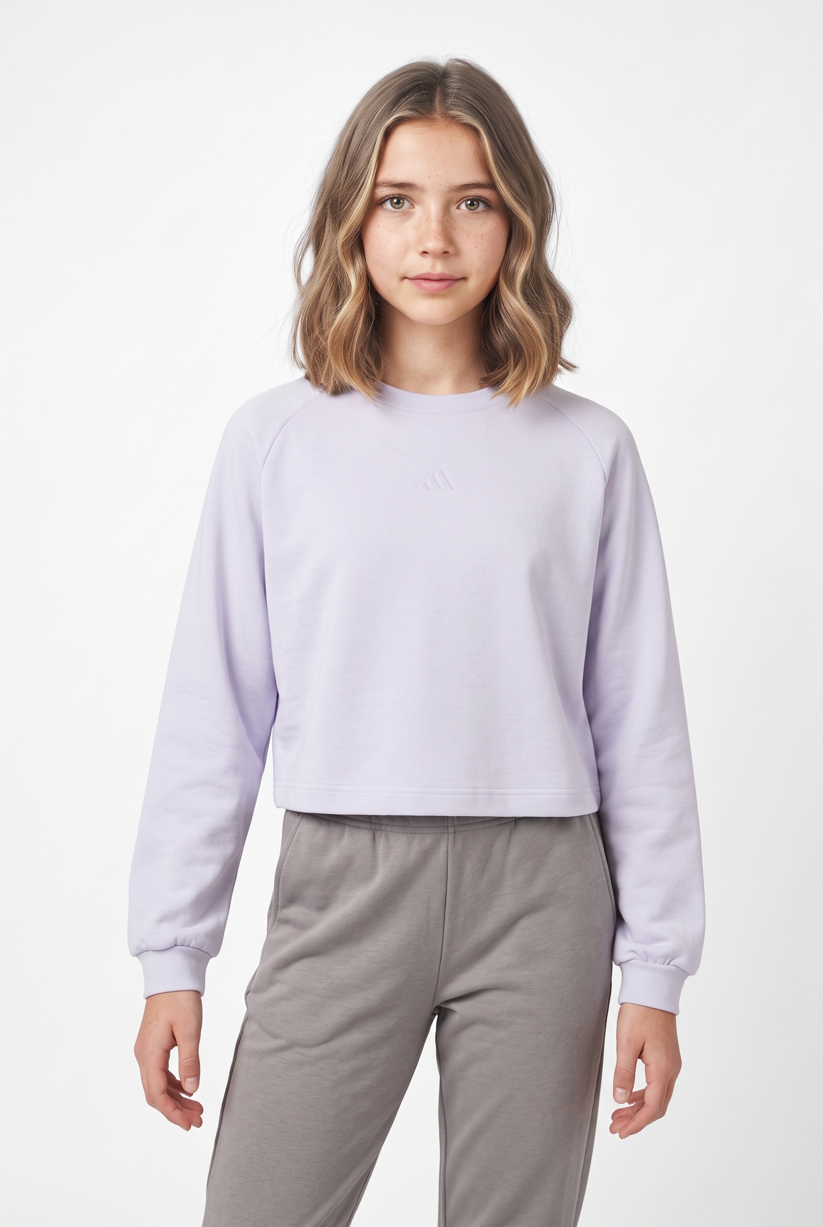 adidas Sportswear Sweatshirt »ADIDAS GIRLS«, für Kinder, sportlicher Stil, mit Rundhalsausschnitt, ohne Verschluss
