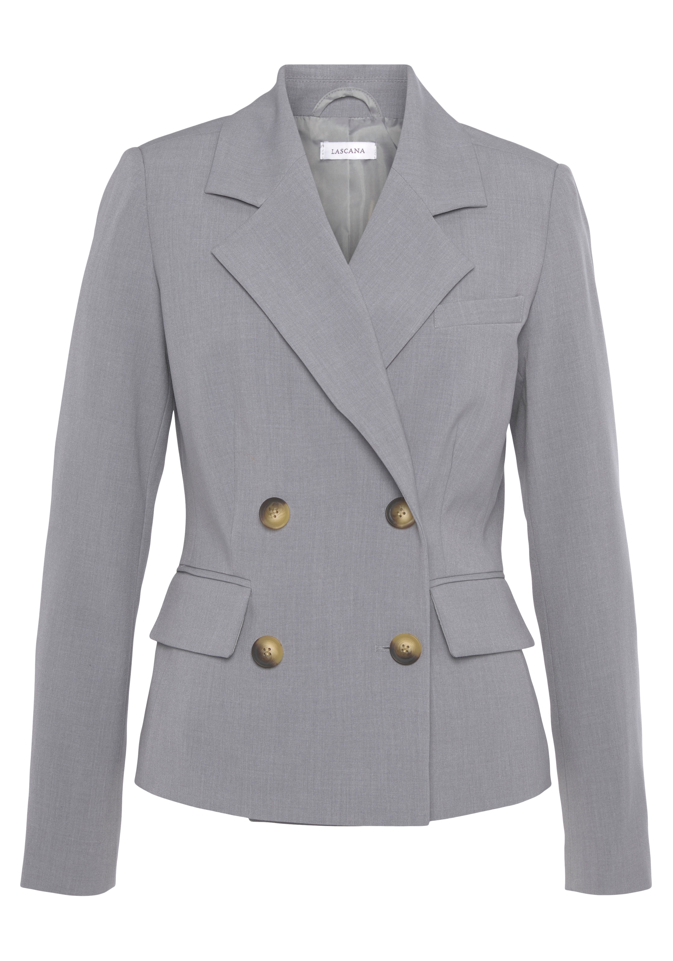 LASCANA Kurzblazer, mit doppelreihigem Knopfverschluss, Damenblazer, sportl günstig online kaufen