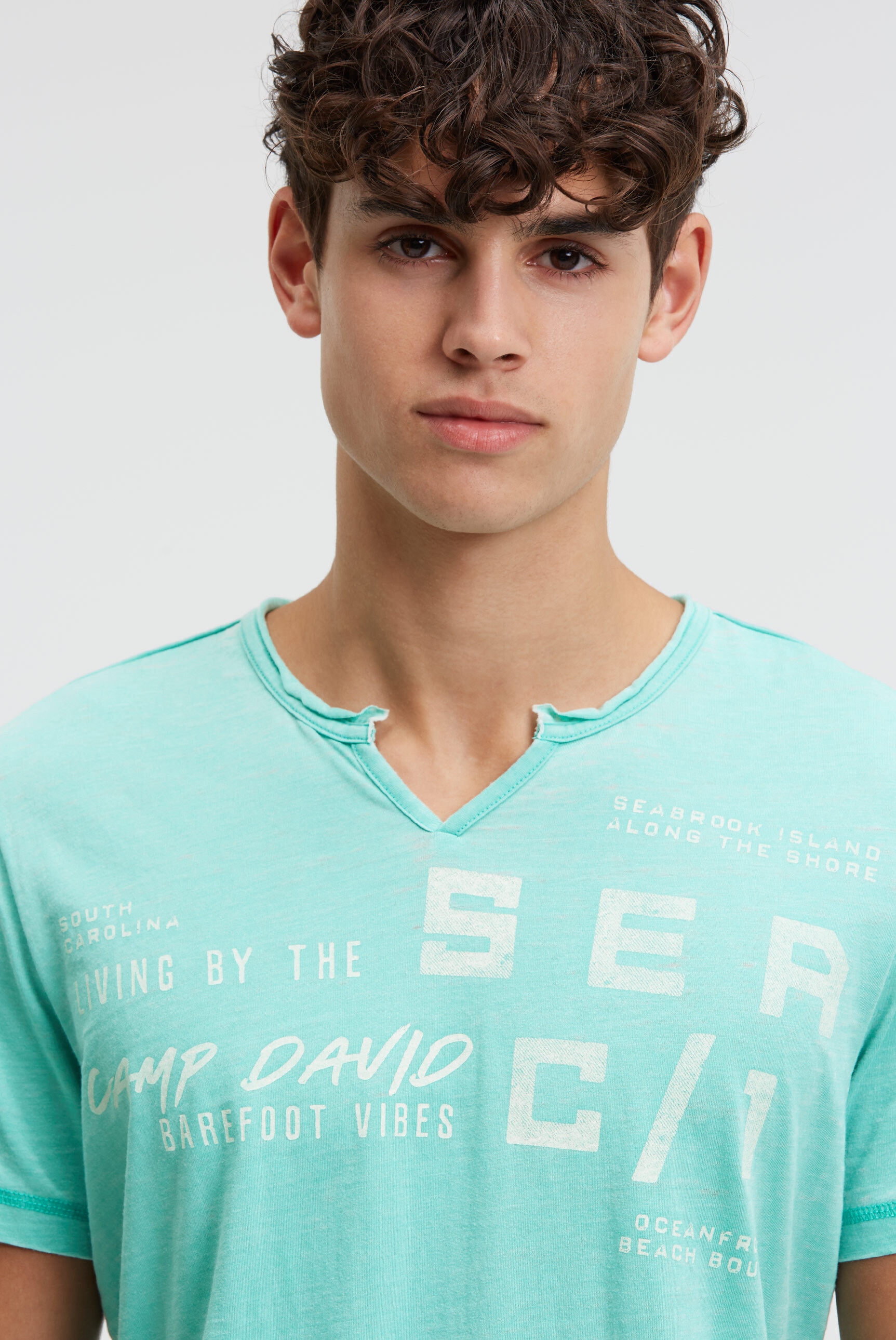 CAMP DAVID Rundhalsshirt mit Baumwolle