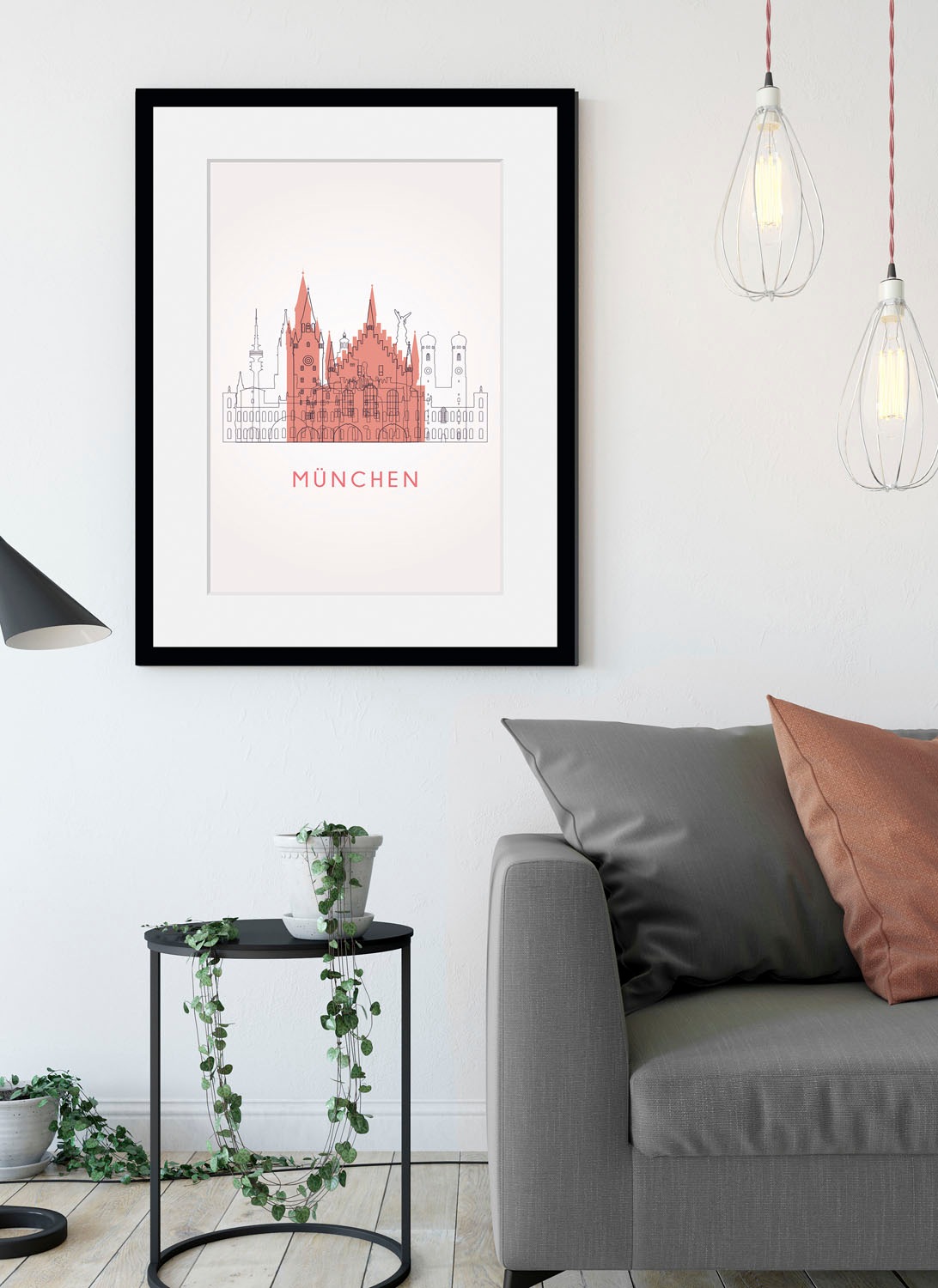 queence Paveikslas »München Church« Gebäude-Ki...