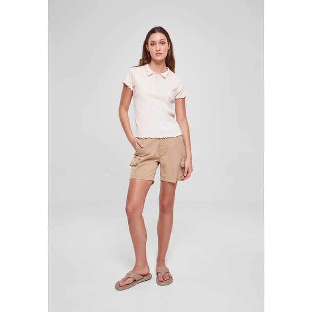 URBAN CLASSICS Strandshirt »Damen Ladies Rib Polo Tee«, (1 tlg.) für  bestellen | BAUR