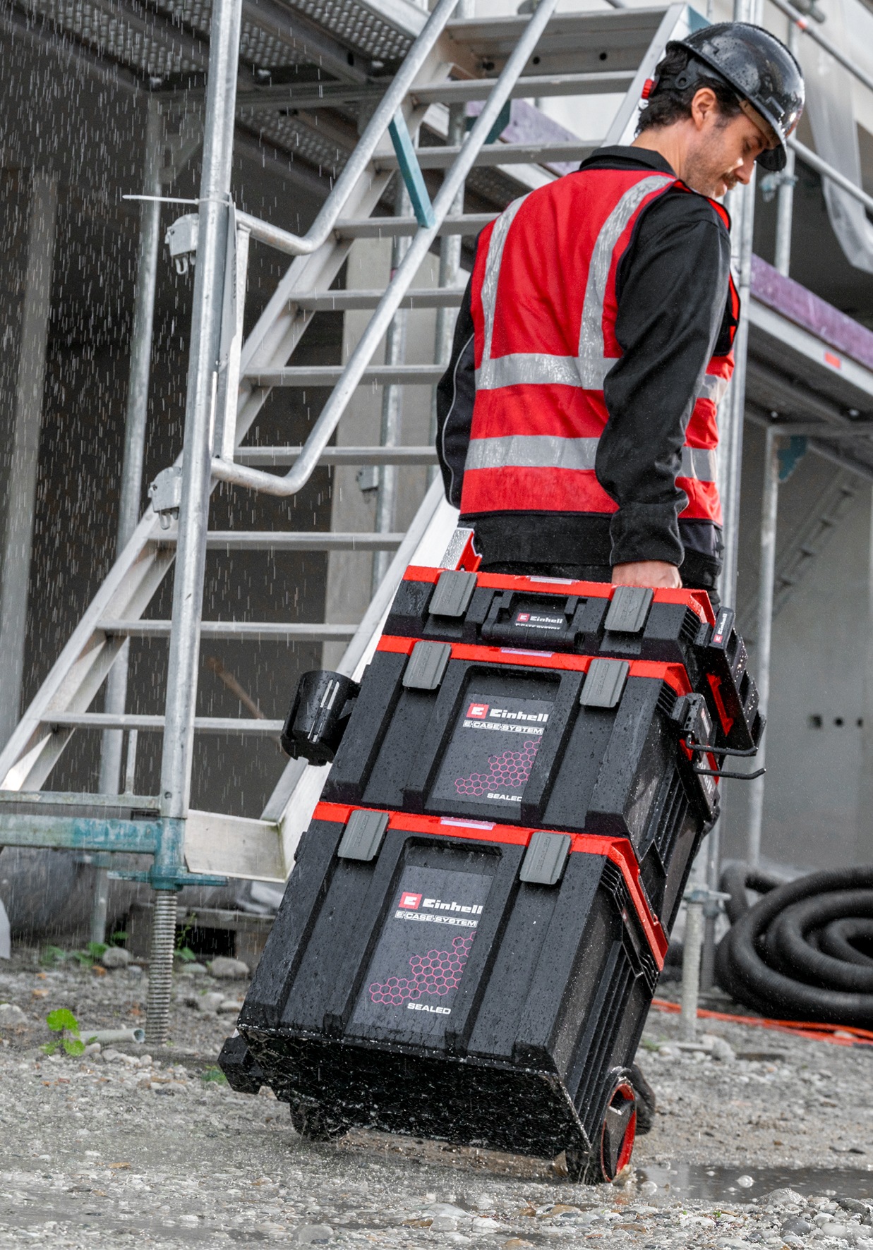 Einhell Werkzeugkoffer »E-Case Rolling Workshop SEALED«