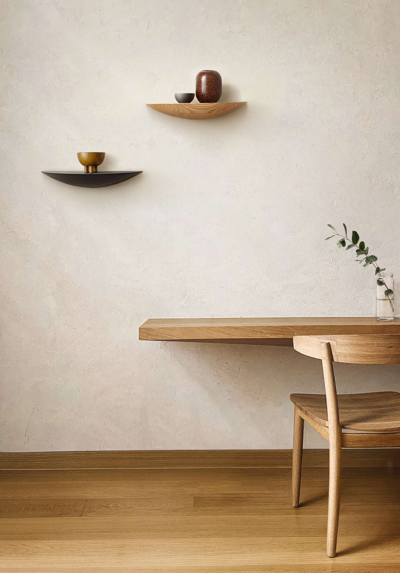 Home affaire Wandregal "Drop" 1 Stk. tlg. Breite 30 cm, Massivholz, FSC-zer günstig online kaufen