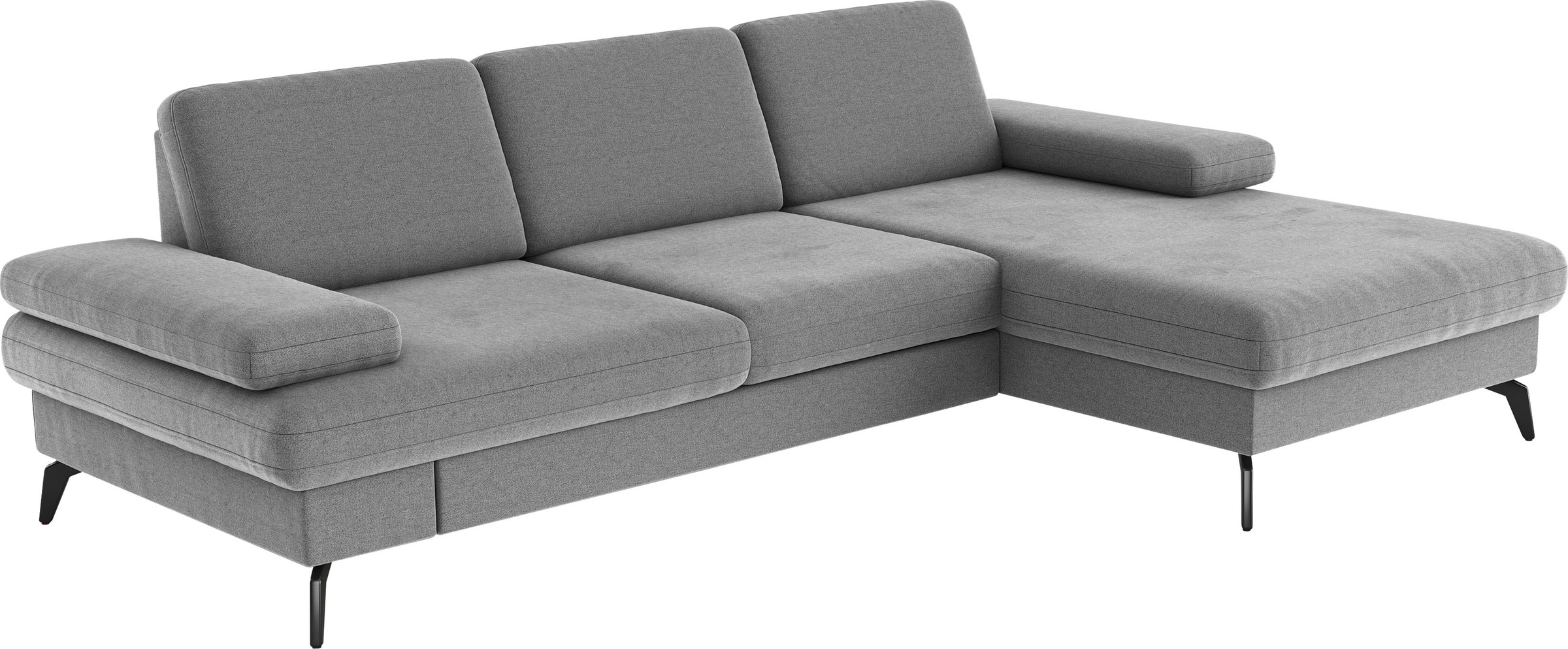 sit&more Ecksofa »Morris L-Form, inkl. Sitztiefenverstellung«, wahlweise mit Armteilverstellung, Bettfunktion & Bettkasten