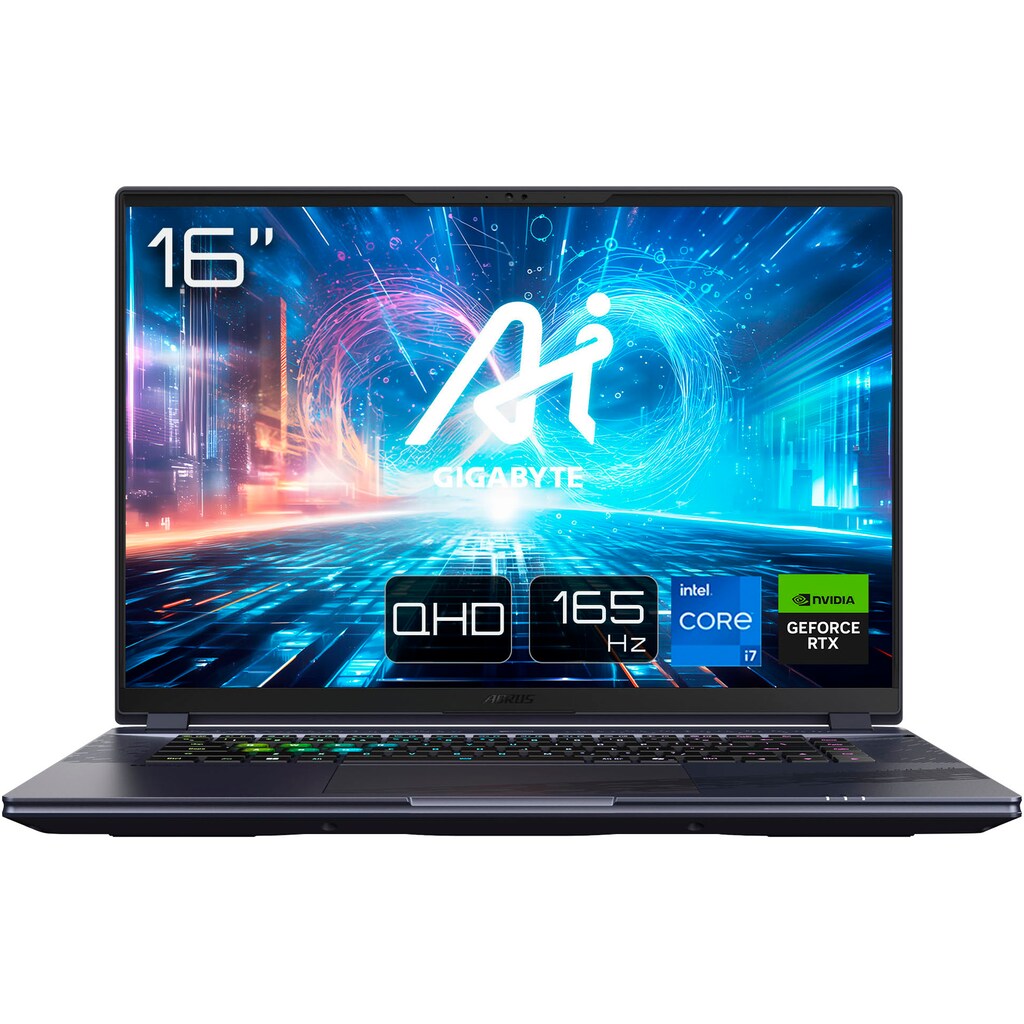 Gigabyte Gaming-Notebook »AORUS 16X ASG-63DEC65SH«, 40,6 cm, / 16 Zoll, Intel, Core i9, GeForce RTX 4070, 2000 GB SSD