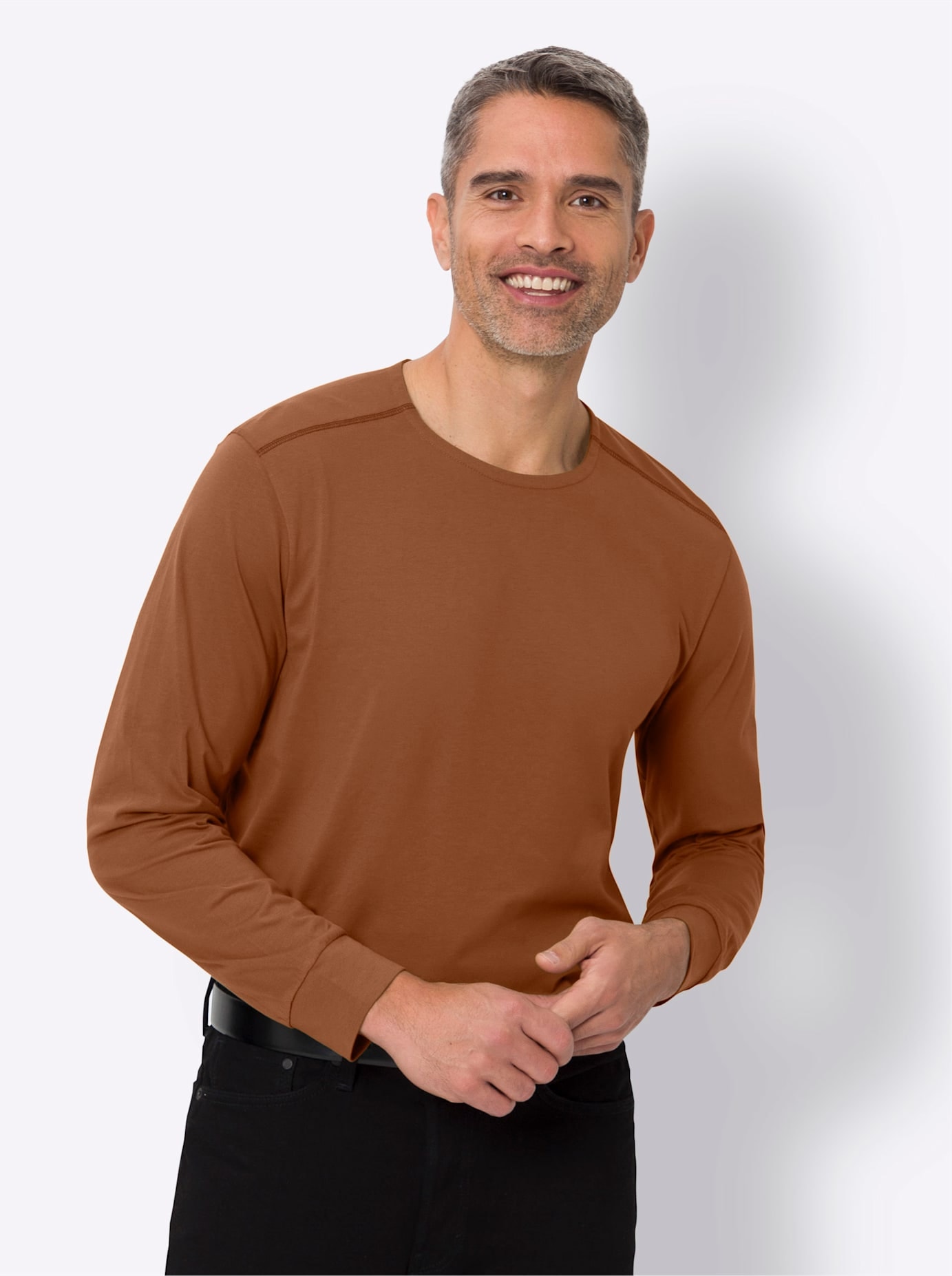 Classic Rundhalsshirt "Langarm-Shirt" 1 Stk.