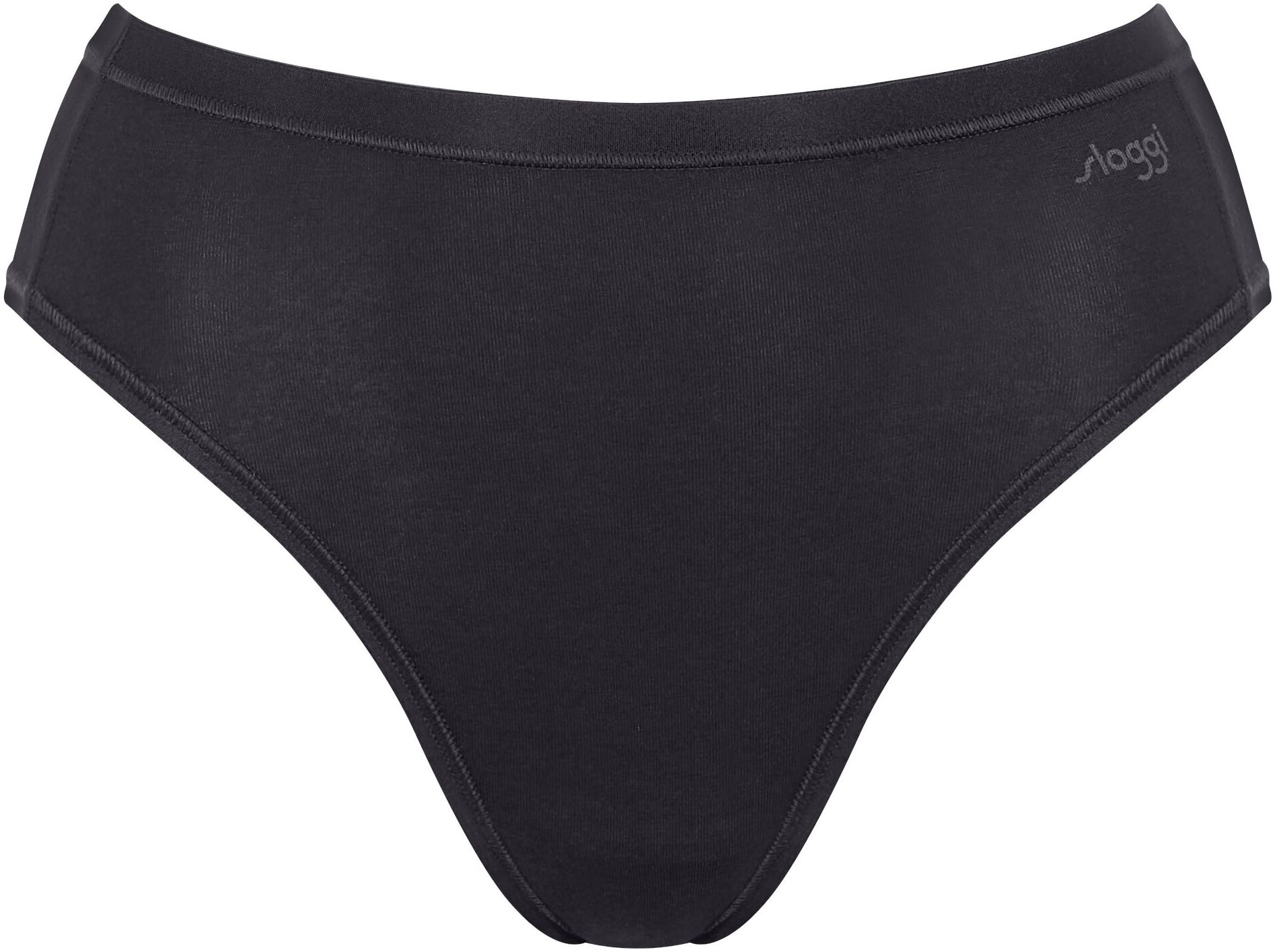 sloggi Slip »GO Daily Cotton Tai 3P«, (3er Pack), Glanz-Effekt Details, hoher Beinausschnitt