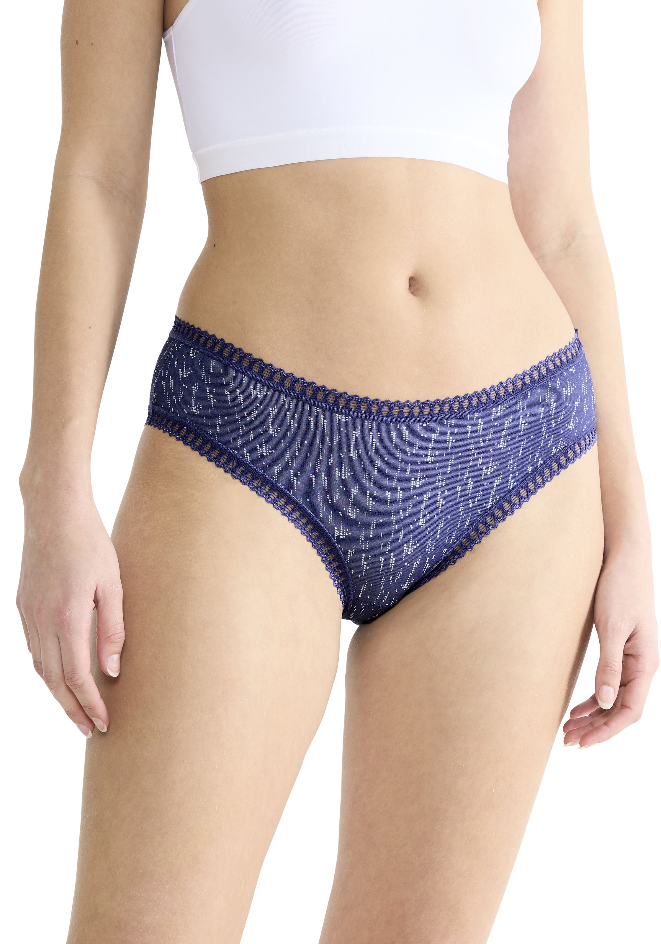 sloggi Hipster »GO Crush«, (3er Pack), Spitze, elastisch, weich, Multipack, Baumwollmix