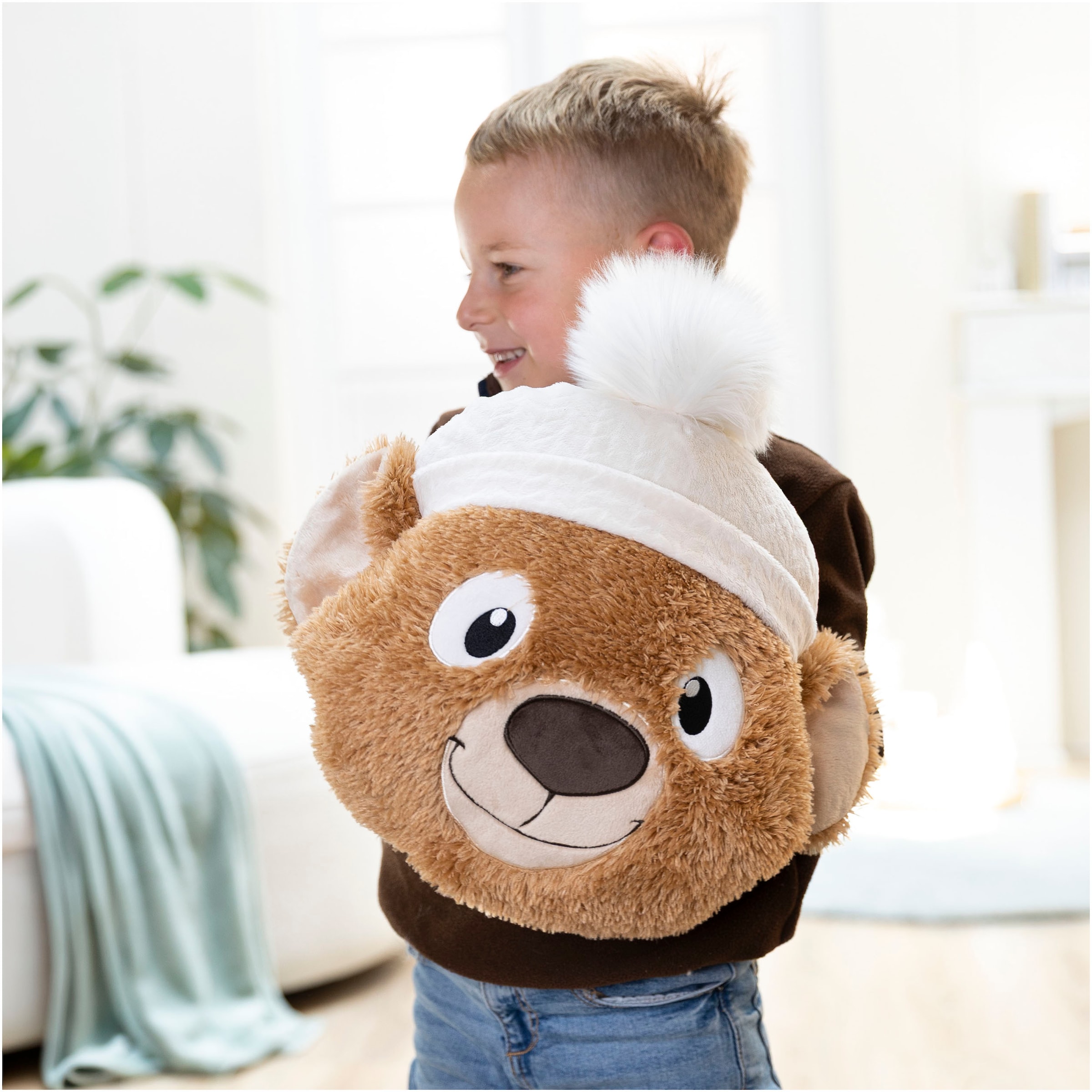 Nici Kuscheltier »Winter, Muff Bär Capiccino 32x34cm«