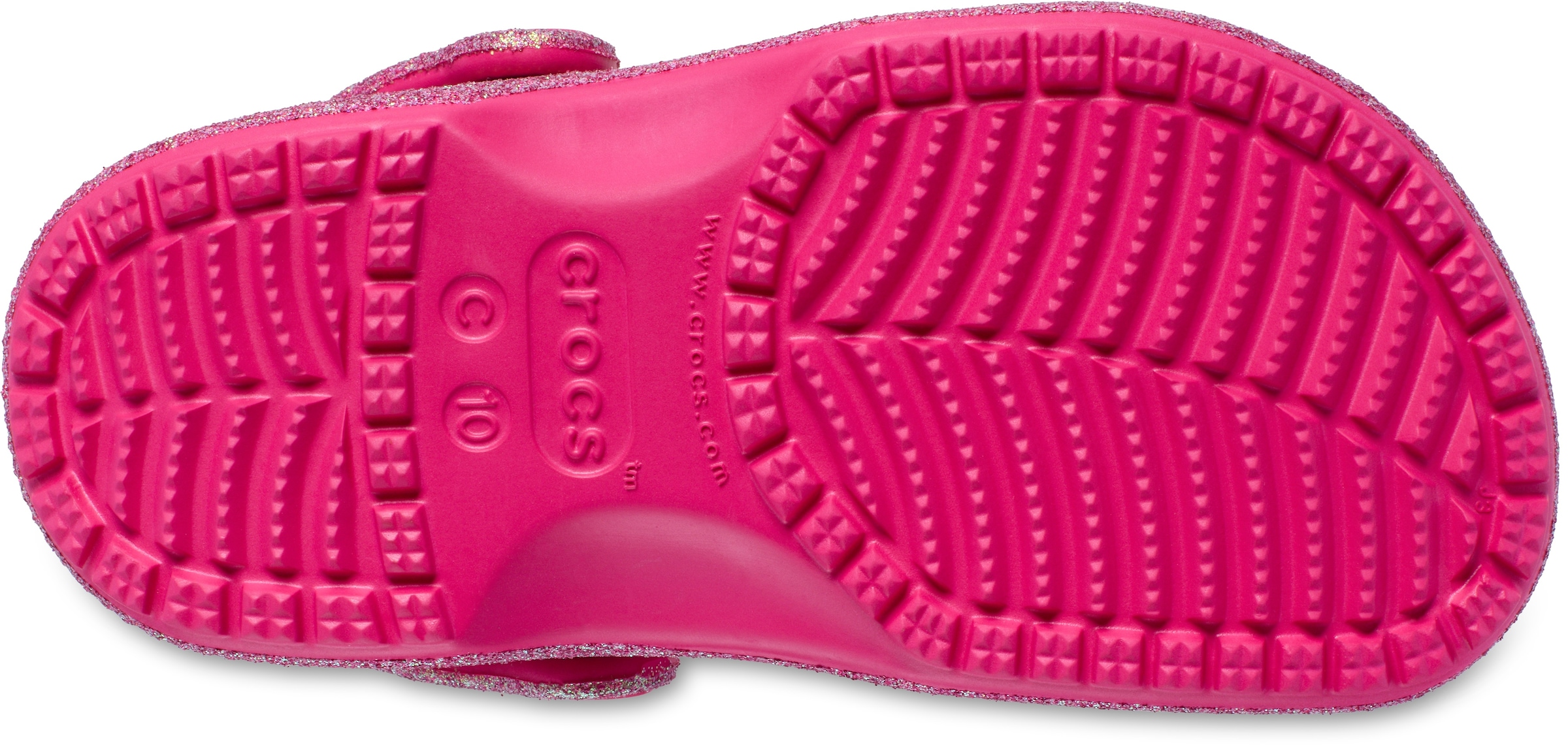 Crocs Clog »Classic Iridescent Glitter«, Glitzerschuh, Sandale, Hausschuh mit schwenkbarem Fersenriemen