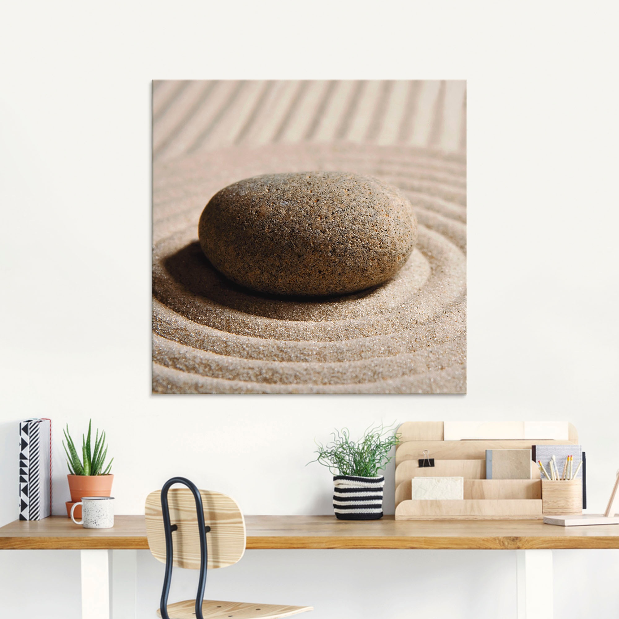 Artland Glasbild "Mini Zen Garten - Sand" Zen 1 Stk. tlg. in verschiedenen günstig online kaufen