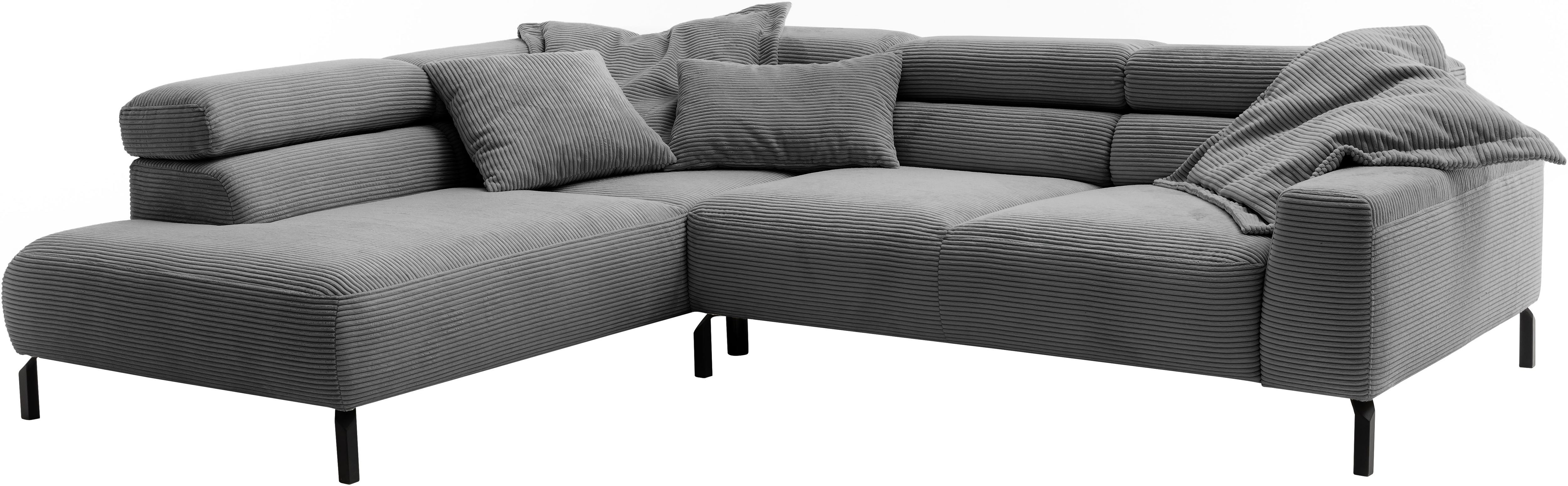 Thumbnail - Places of Style Ecksofa "Antonelli, L-Form, inkl. Kopfteilverstellung, Breite 276 cm", mit elektrischer Sitztiefenverste...