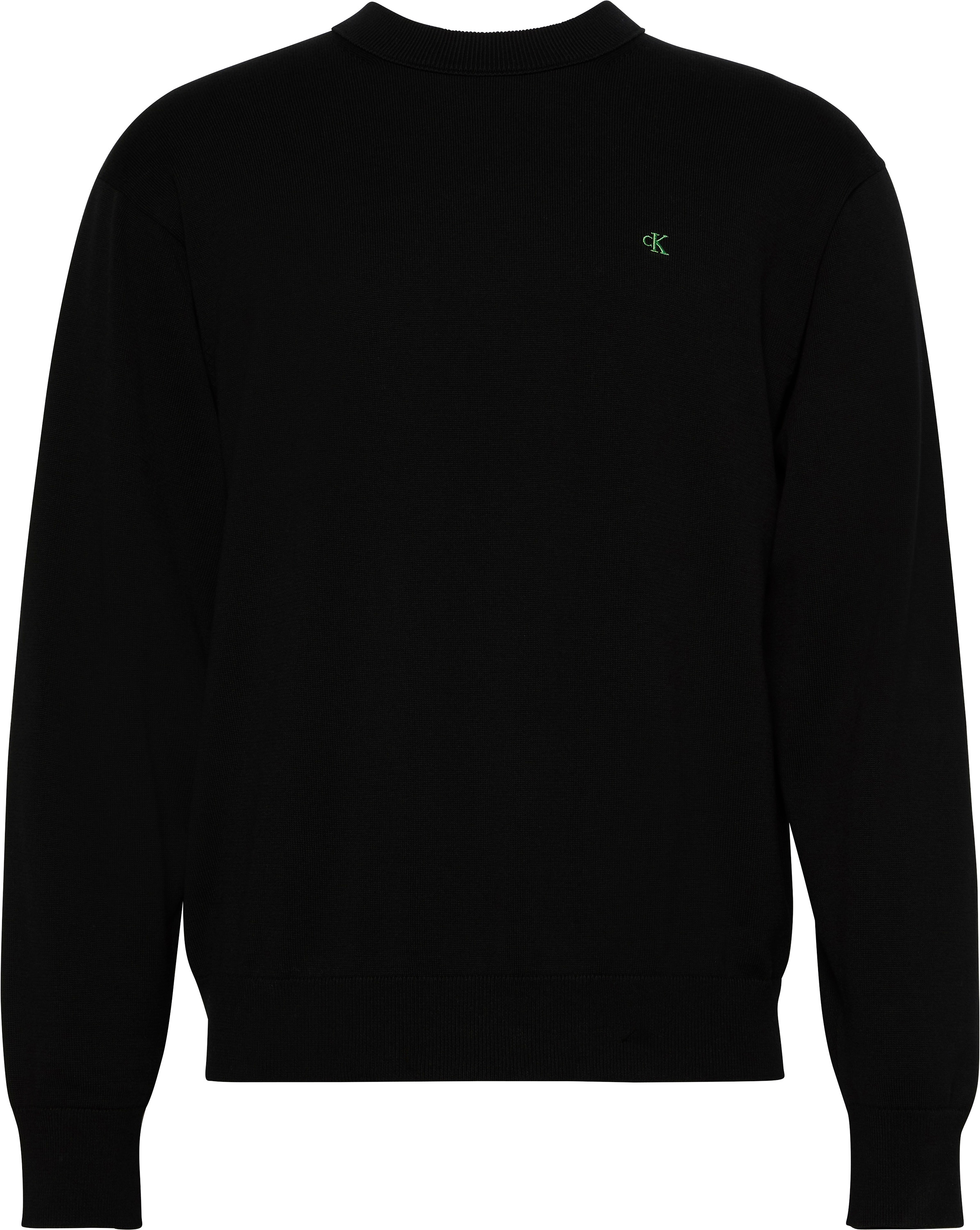 Calvin Klein Jeans Strickpullover »LS EZ COTTON CREWNK SWEATER 12GG«, Mit Rundhalsausschnitt