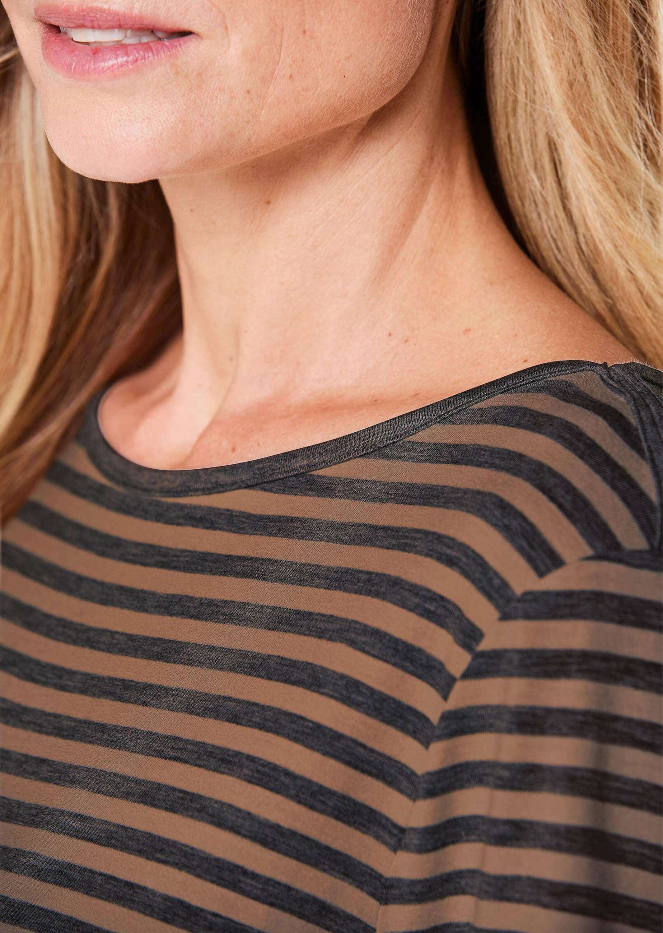 GOLDNER Longpullover »Ringelshirt mit U-Boot-Ausschnitt«