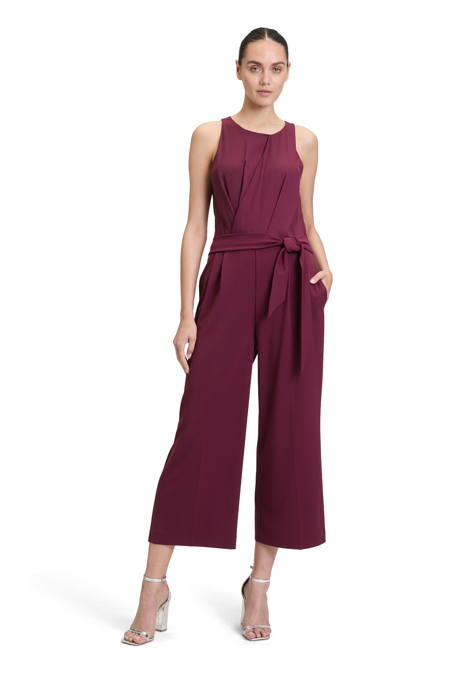 Vera Mont 7/8-Overall "Damen Jumpsuit mit Bindegürtel", 1 günstig online kaufen
