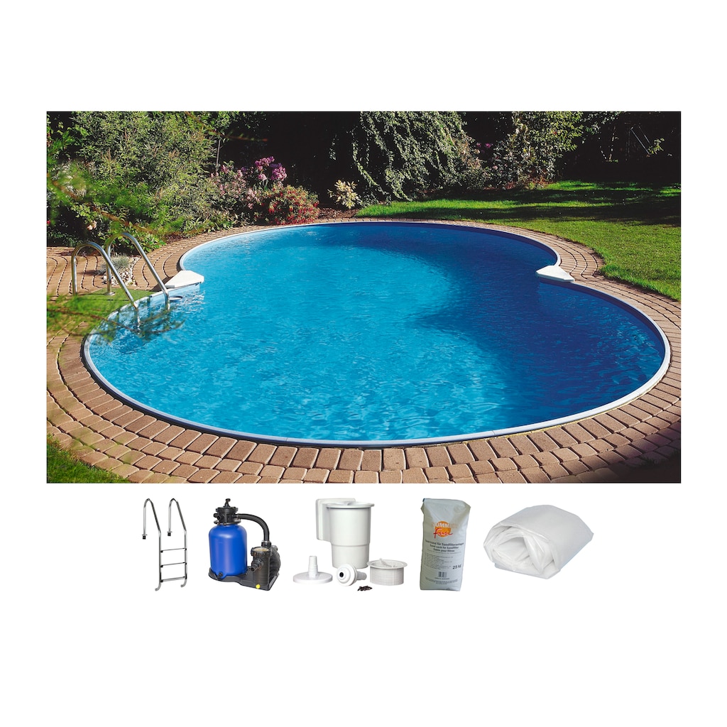 Clear Pool Achtformpool »Standard«, (Set, 6 tlg.)