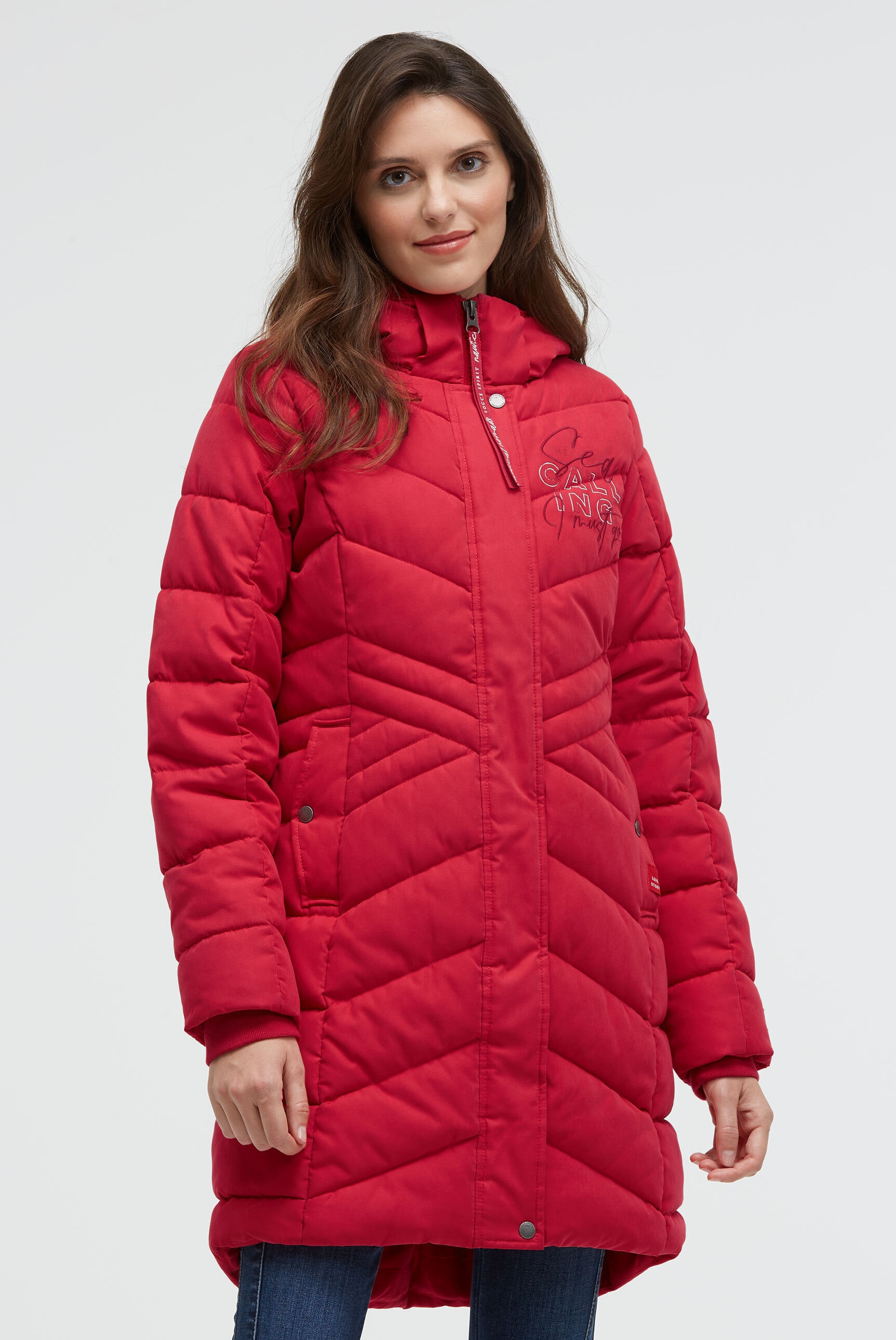 SOCCX Parka mit Kapuze mit Windbreaker-Bündchen