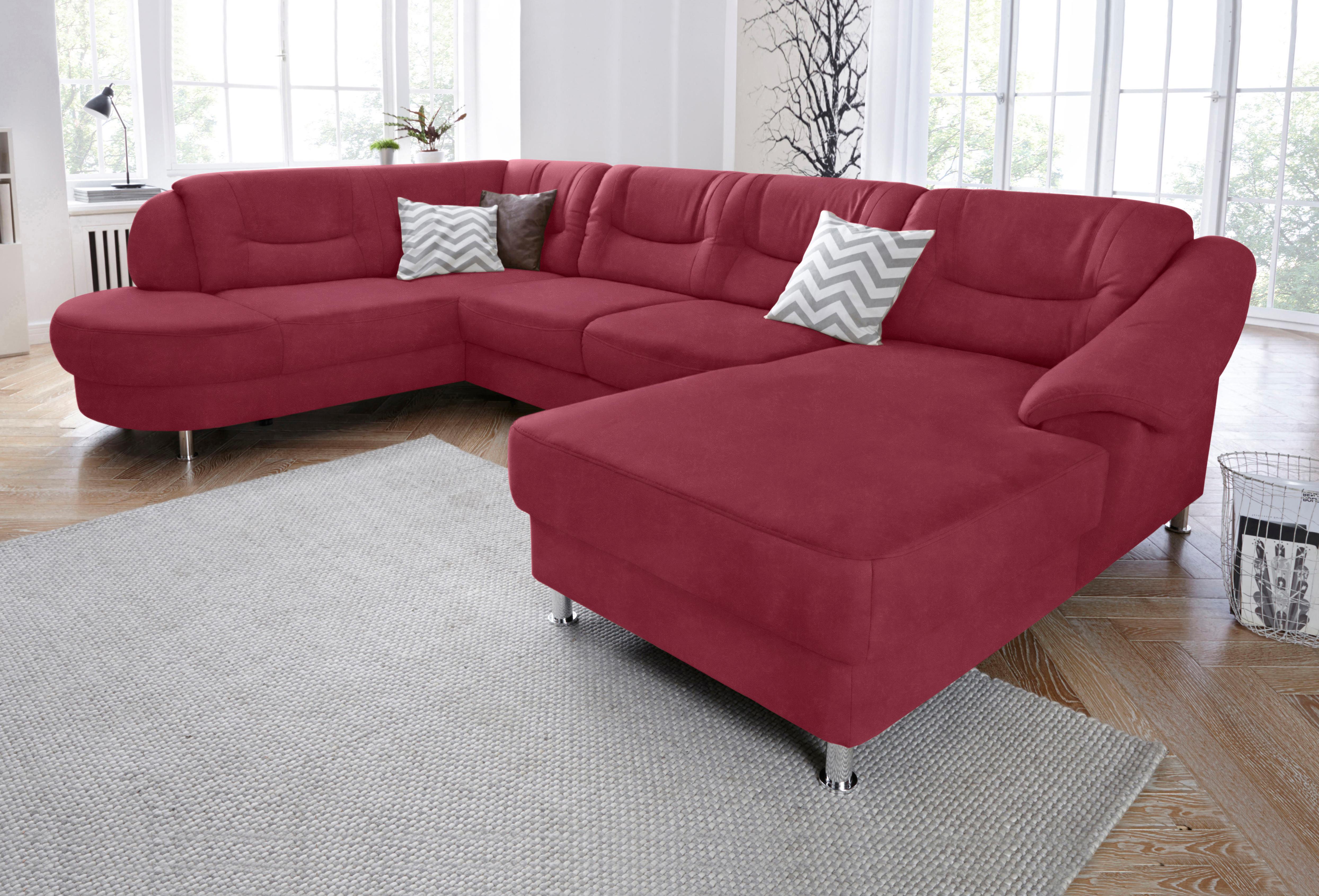 sit&more Wohnlandschaft "Salsa U-Form" mit Federkern, wahlweise mit Schlaffunktion