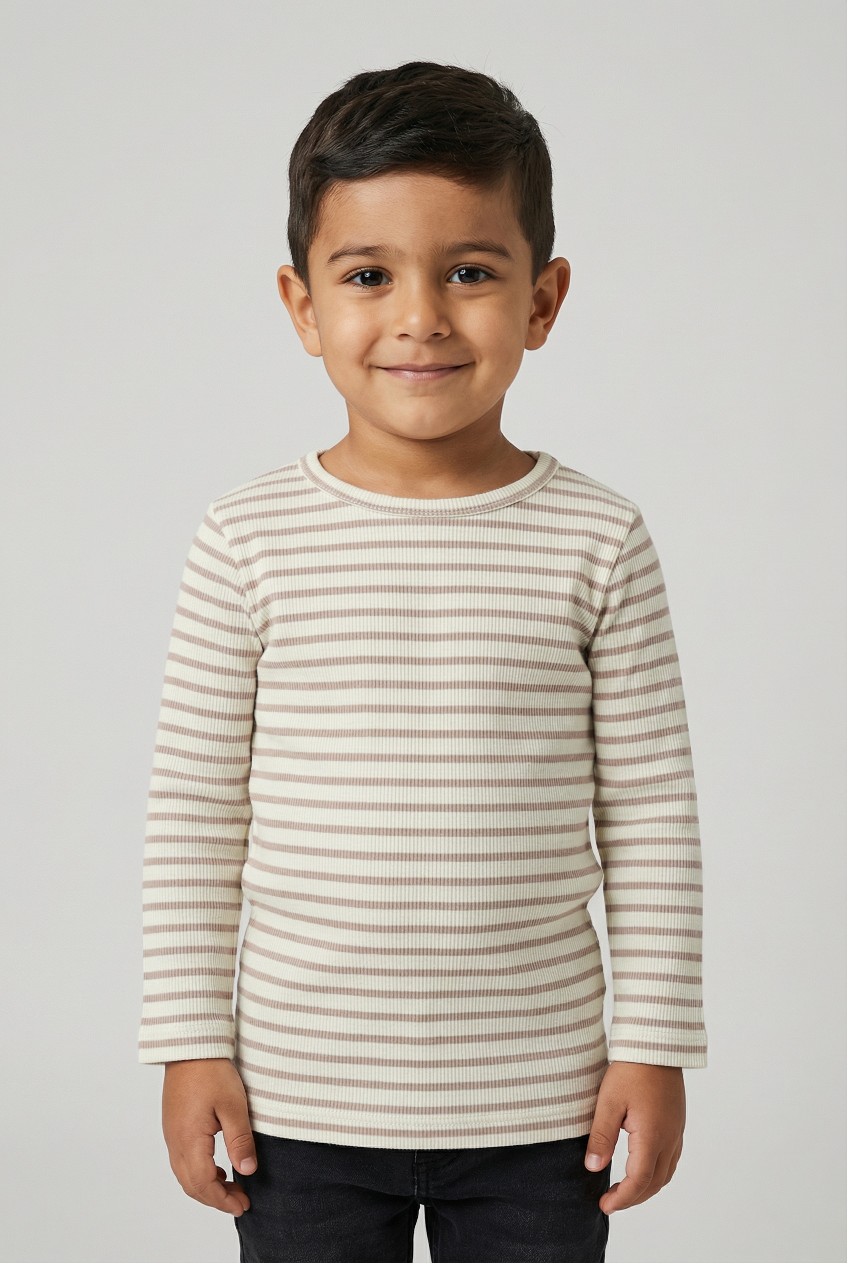 Name It Langarmshirt "NMNBANI LS XSL TOP NOOS" Ringel-Look in toller Rippen-Qualität