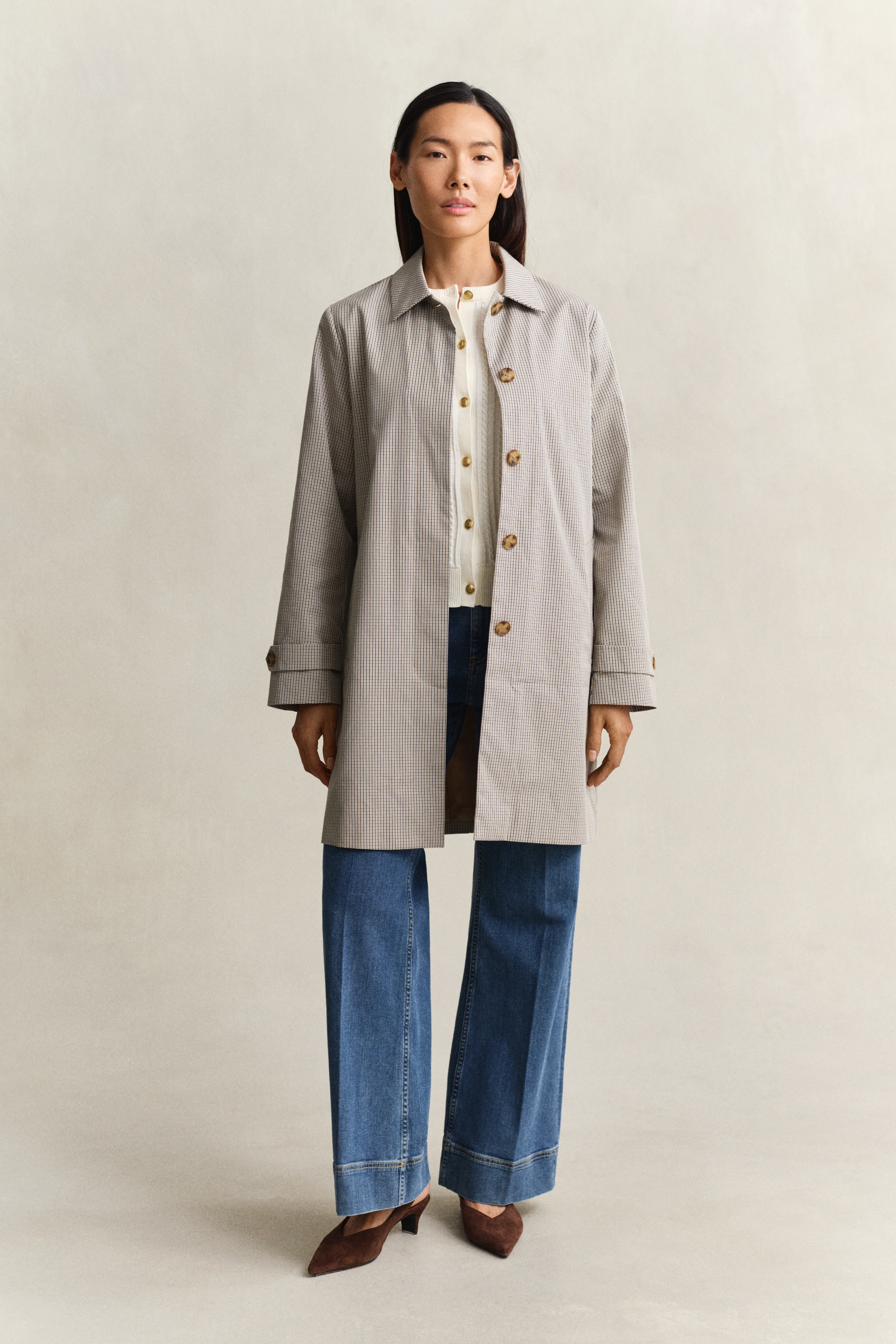 Gant Kurzmantel "CHECKED COTTON BLEND CAR" Regular fit mit praktischen Tasc günstig online kaufen