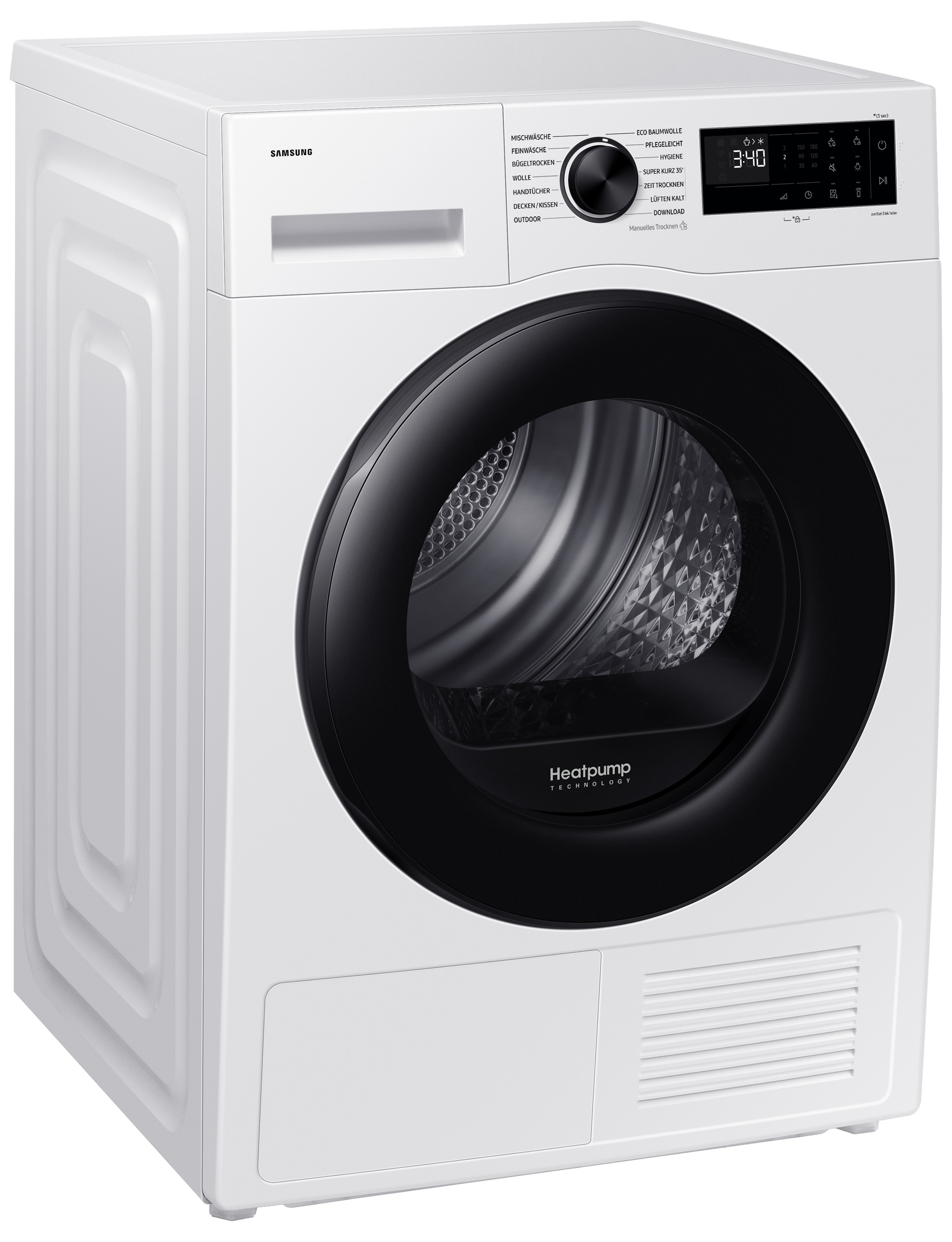 Samsung Wärmepumpentrockner »DV9EDG52A0AEEG«, DV5000D, 9 kg, Optimal Dry ‑ Intelligent Trocknen mit Sensoren