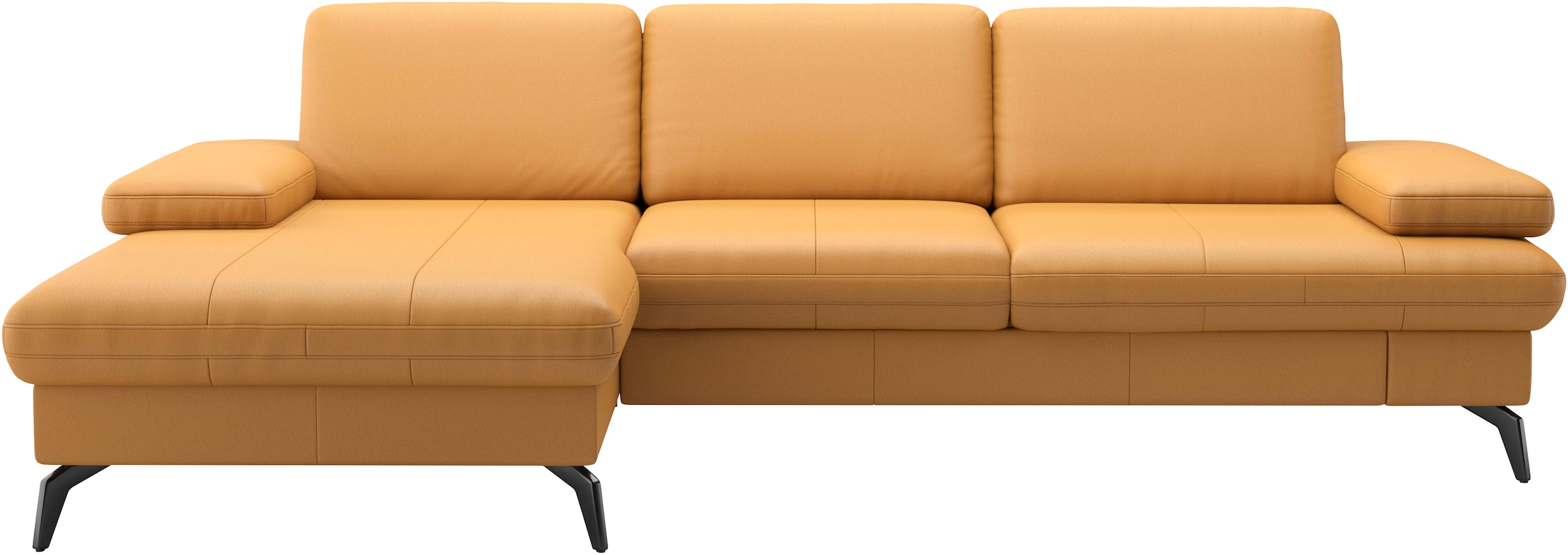 sit&more Ecksofa »Morris L-Form, inkl. Sitztiefenverstellung«, wahlweise mit Armteilverstellung, Bettfunktion & Bettkasten