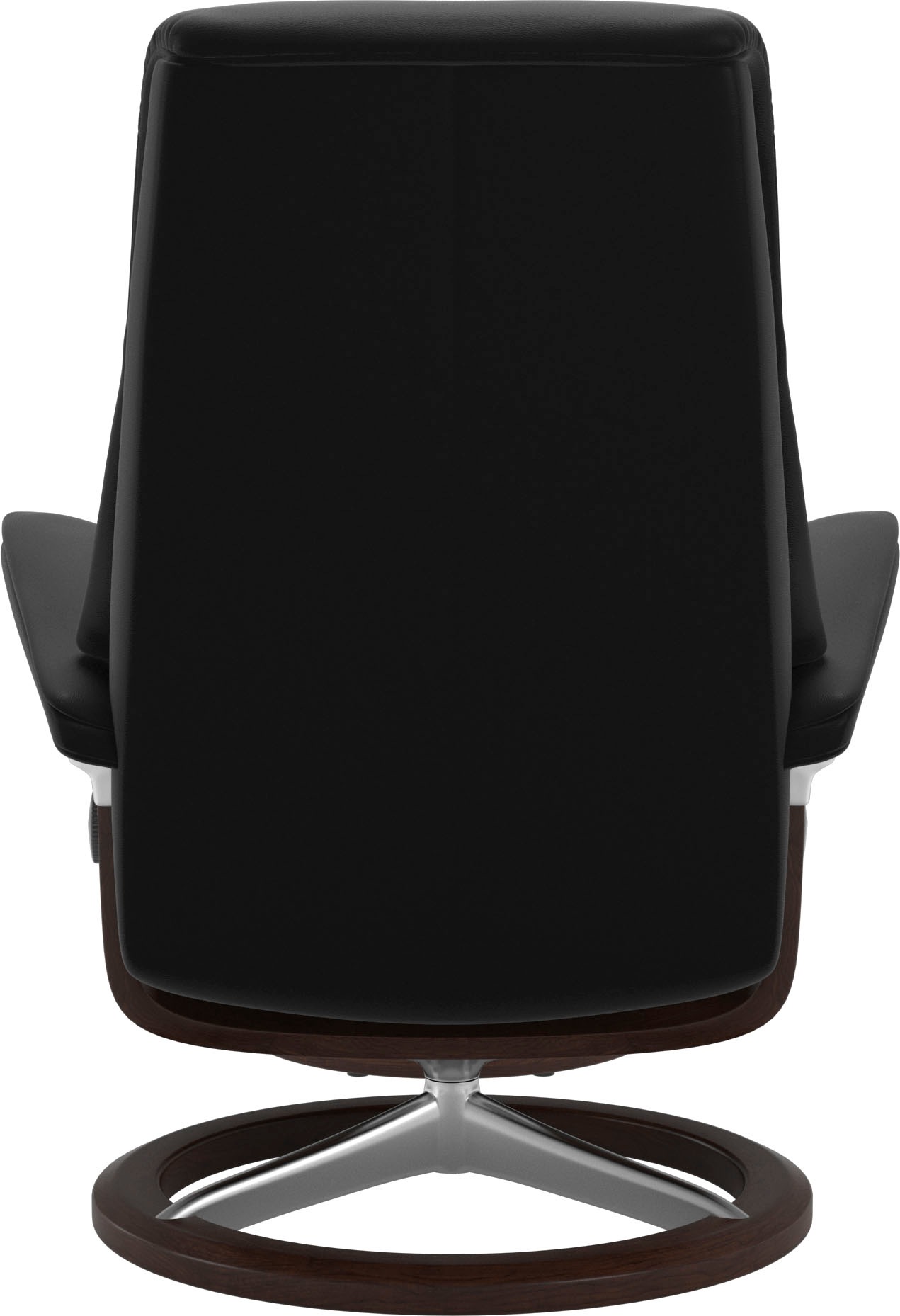 Relaxsessel STRESSLESS "View", schwarz (schwarz paloma), B:78cm H:108cm T:78cm, Leder BATICK: BATICK ist ein leicht korrigiertes, durchgefärbtes und genarbtes Möbelleder, bei dem die meisten Unebenheiten und Spuren in der Regel entfernt wurden.;Leder PALO 8
