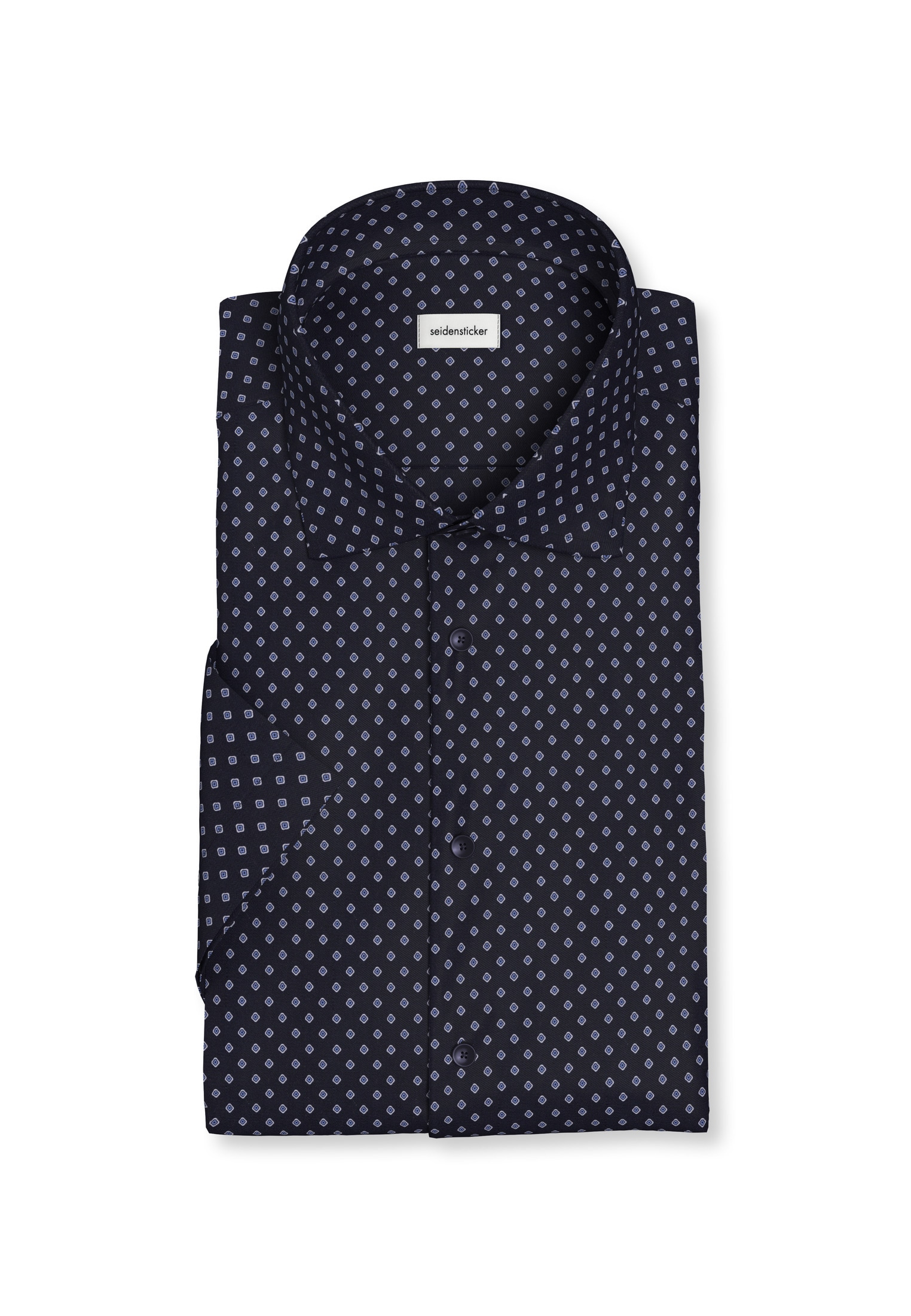 seidensticker Businesshemd »Shaped« Shaped 1/2 Kentkragen Druck