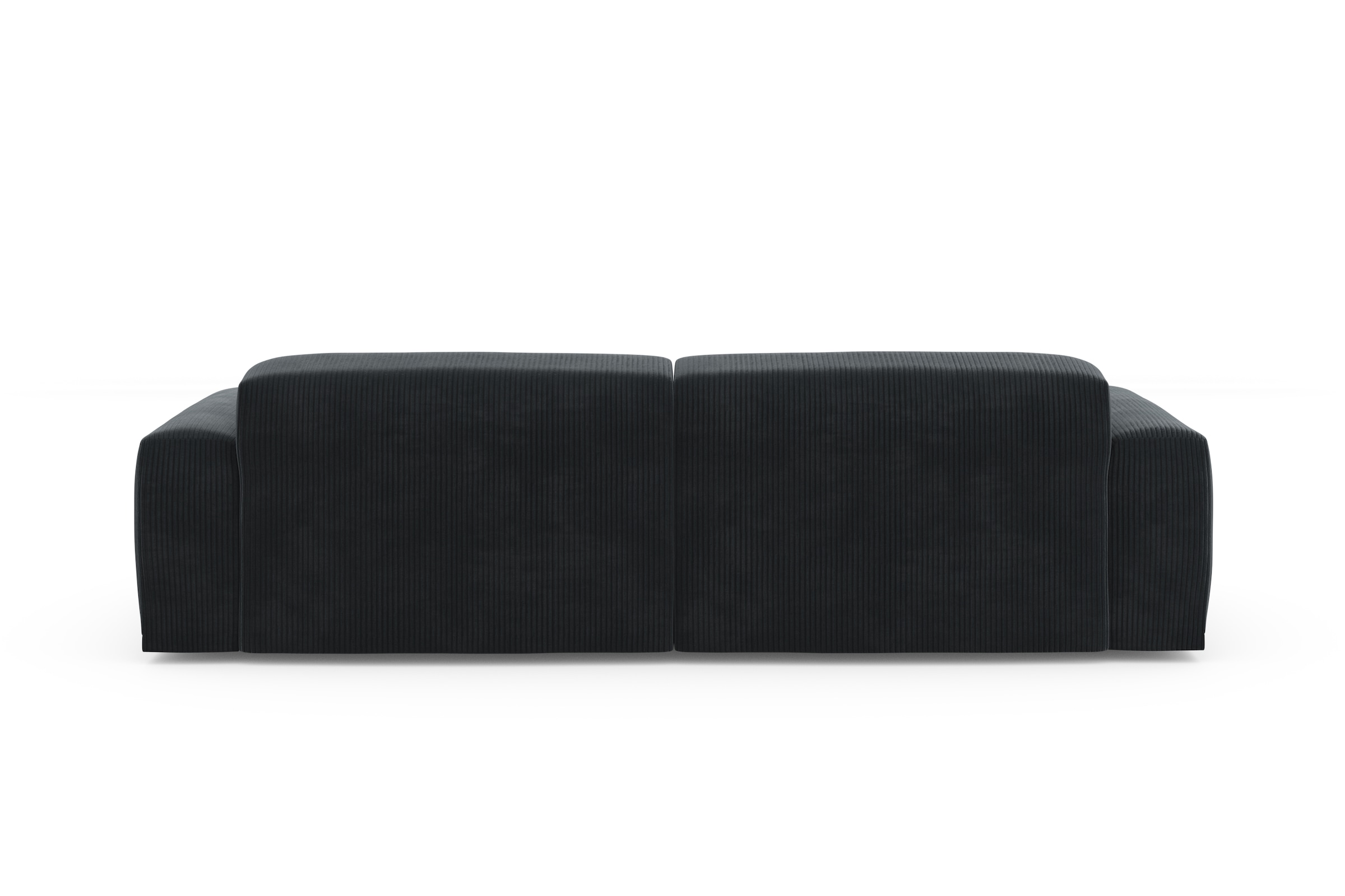 TRENDMANUFAKTUR Ecksofa »Braga, mit hochwertigem Kaltschaum, L-Form, in Cord erhältlich«, (2 St.), modernes Sofa, Couch mit hohem Sitzkomfort, 255/72/160 cm (B/H/T)