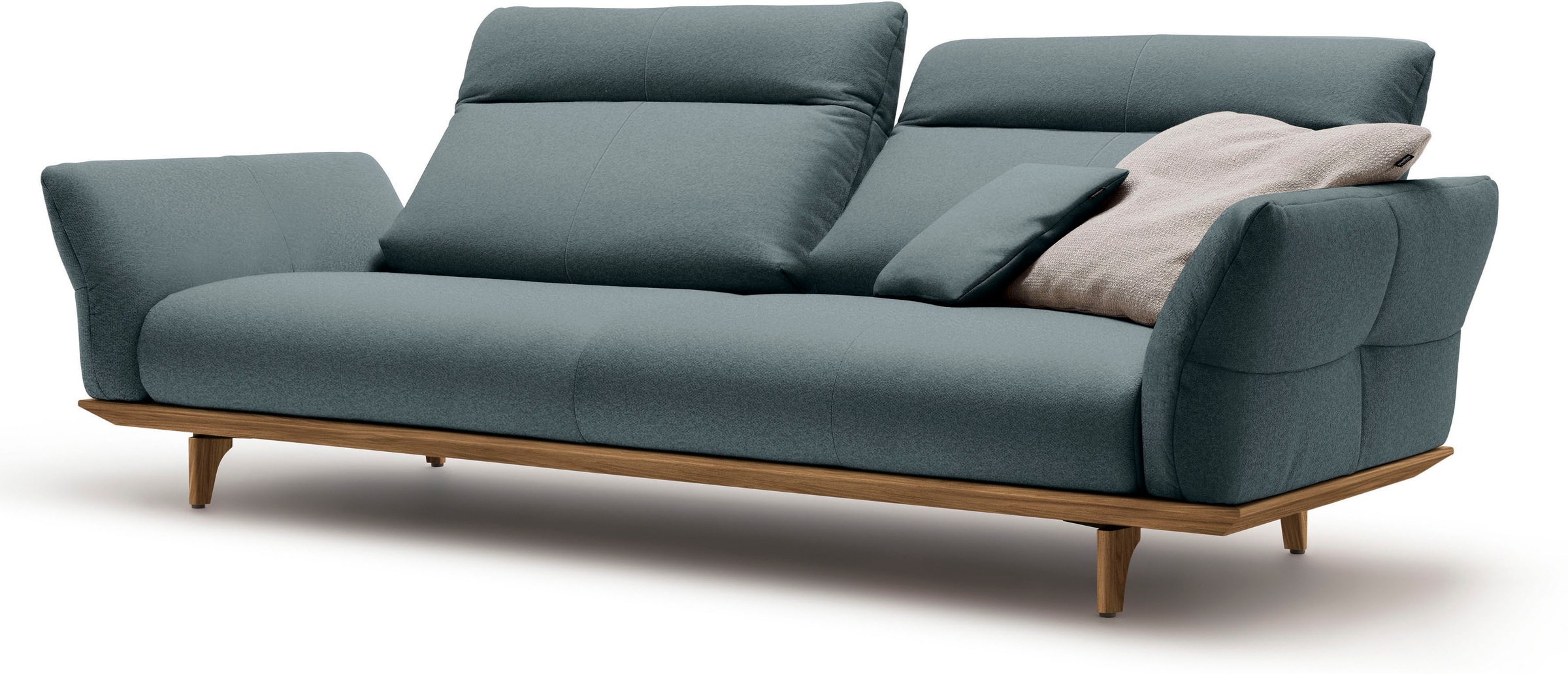 Creation BY ROLF BENZ 3,5-Sitzer »CR.460«, Sockel und Füße in Nussbaum, Breite 228 cm