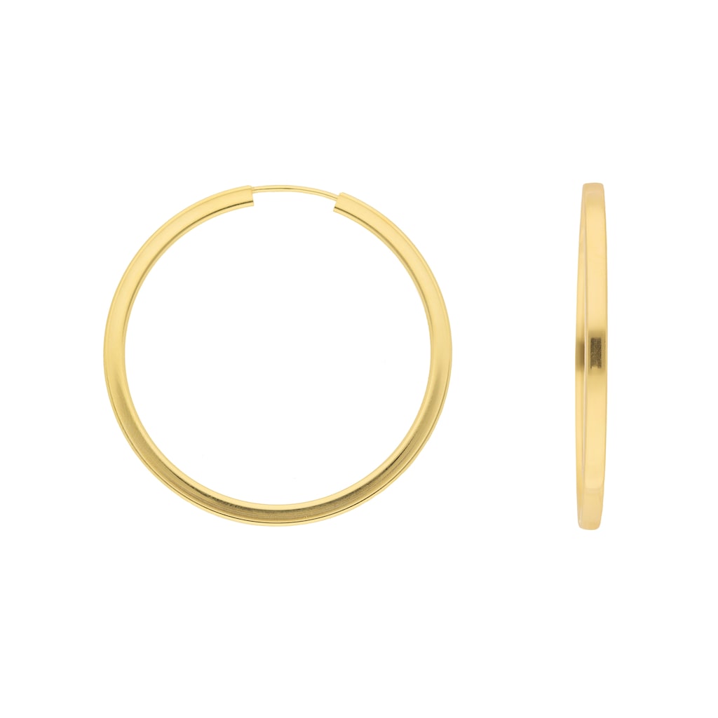 Adelia´s Paar Ohrhänger »1 Paar 333 Gold Ohrringe / Creolen Ø 38 mm« 333 Gold Goldschmuck für Damen