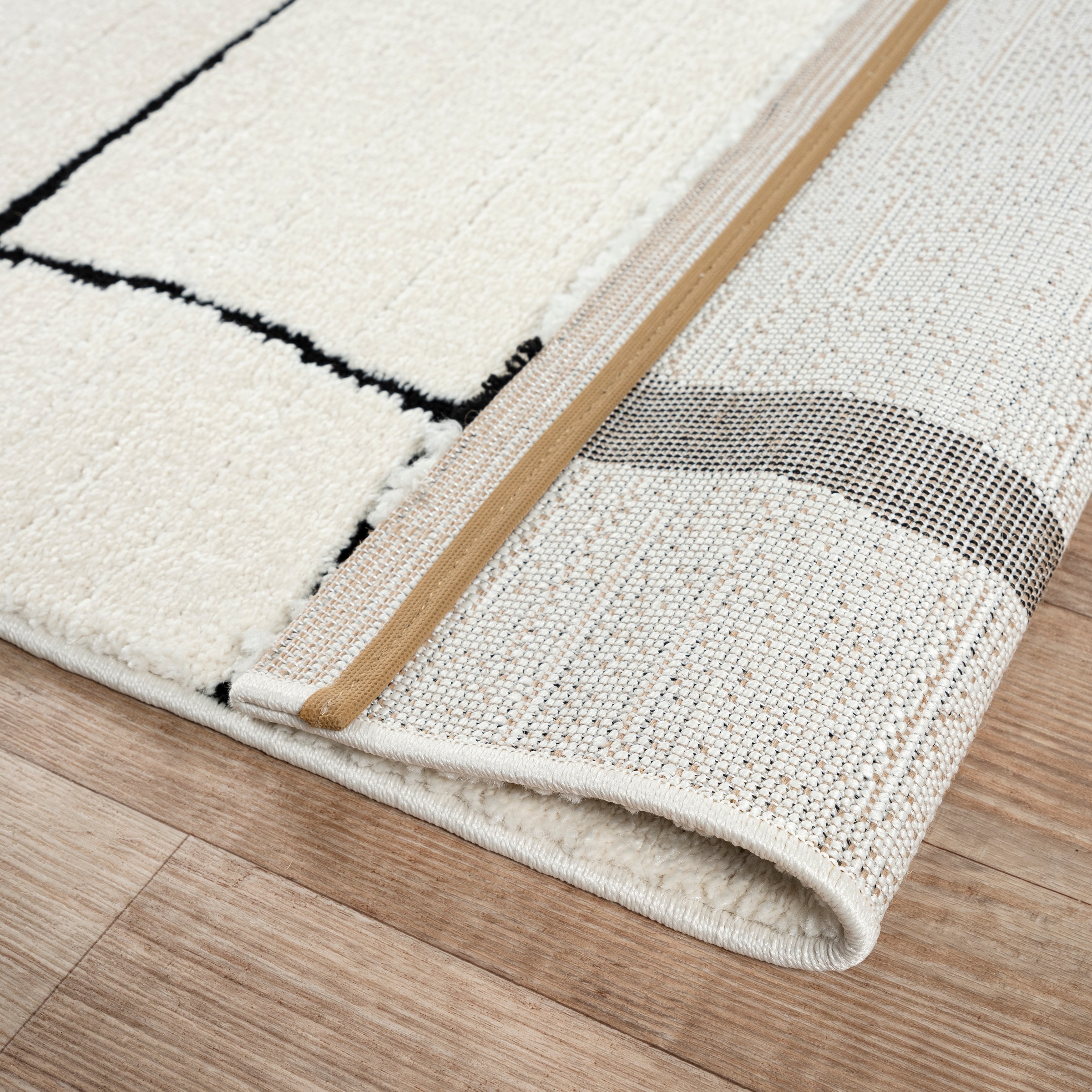 merinos Teppich »Elio 4«, rechteckig, 16 mm Höhe, moderner Kurzflor Teppich mit Hoch-Tief-Effekt, 3D Effekt