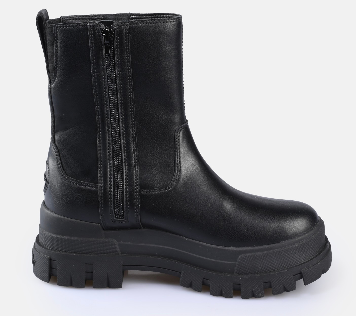 Buffalo Bikerboots »Aspha Bootie Zip«, Plateauboots, Stiefelette mit Memory Foam Innensohle