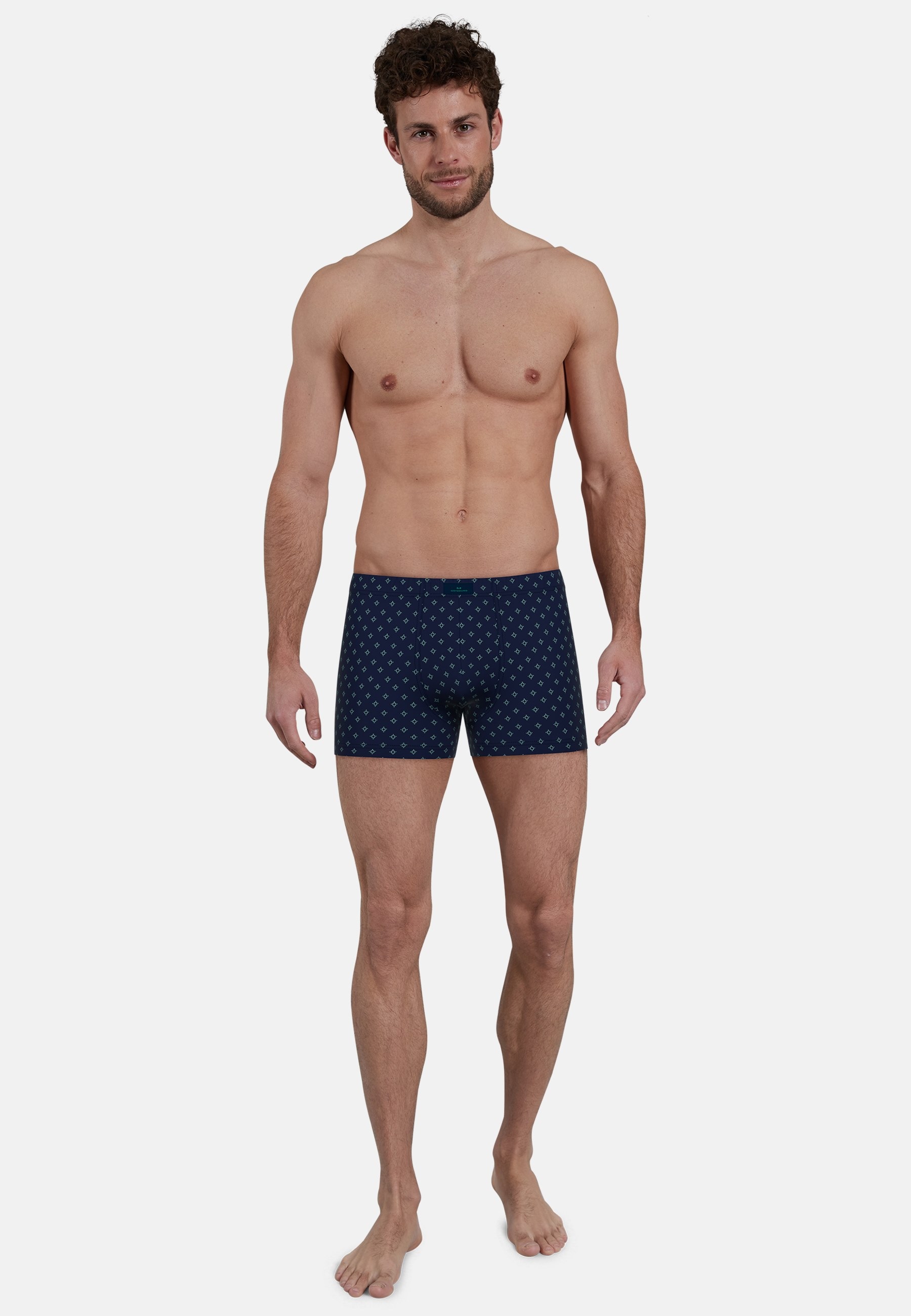 GÖTZBURG Boxershorts »Bray«, (2er Pack), mit stilvollem Musterdesign