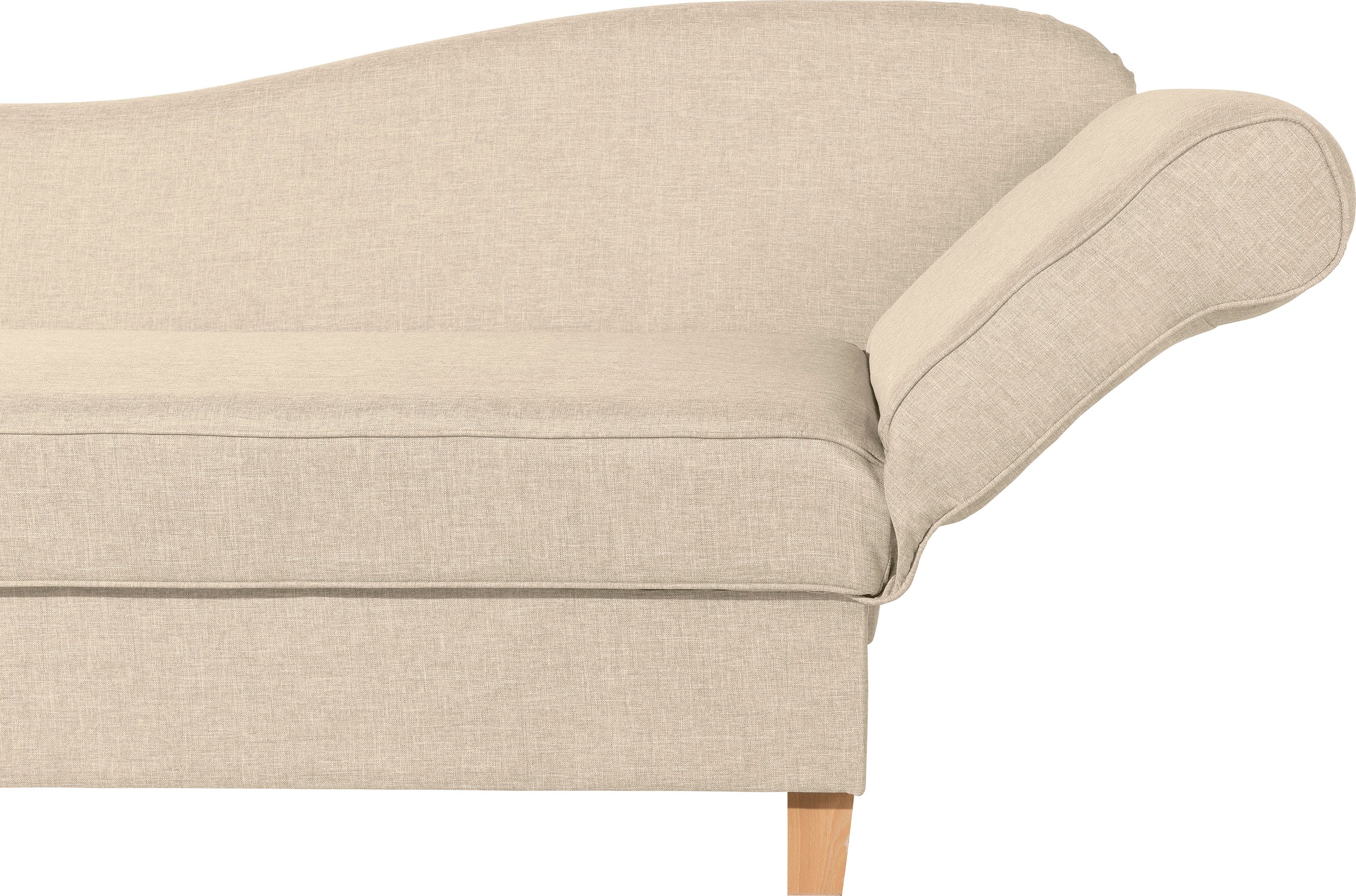 Max Winzer® Recamiere »Saturn mit verstellbarer Armlehne und Bettkasten, bequem zum Relaxen«, Armlehne links oder rechts, inkusive 4 Kissen