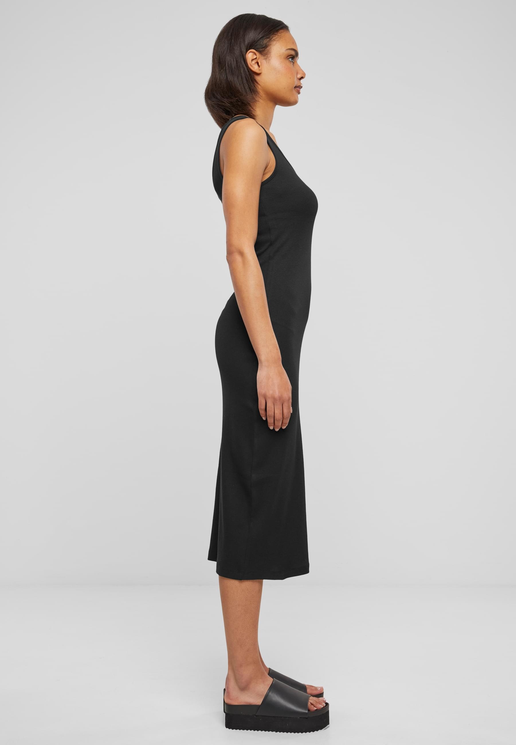 URBAN CLASSICS Shirtkleid »Urban Classics Damen Ladies Rib Top Dress«, (1 tlg.)