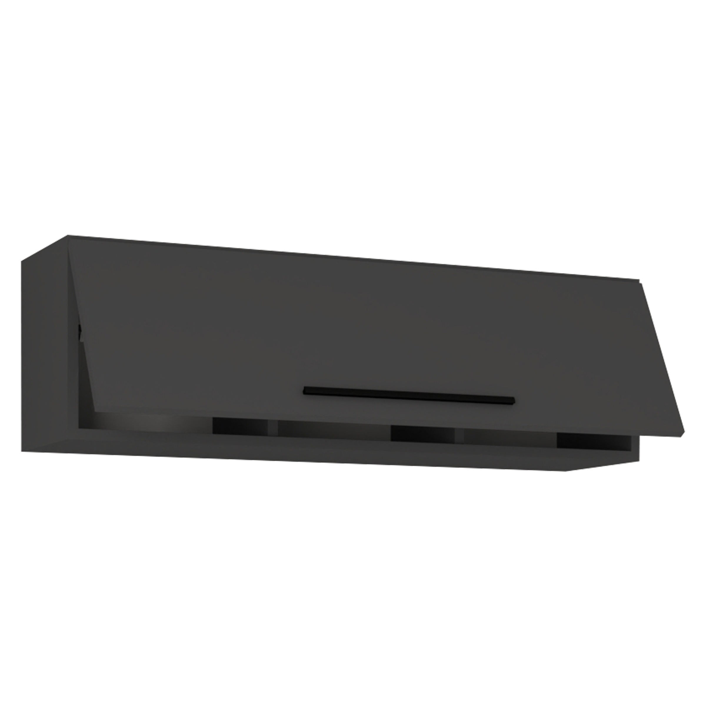 Wandregal VCM, B:95cm T:30cmanthrazit, Wohnzimmer, Regale, "Holz Wandregal Wandschrank Klappschrank Arila L"