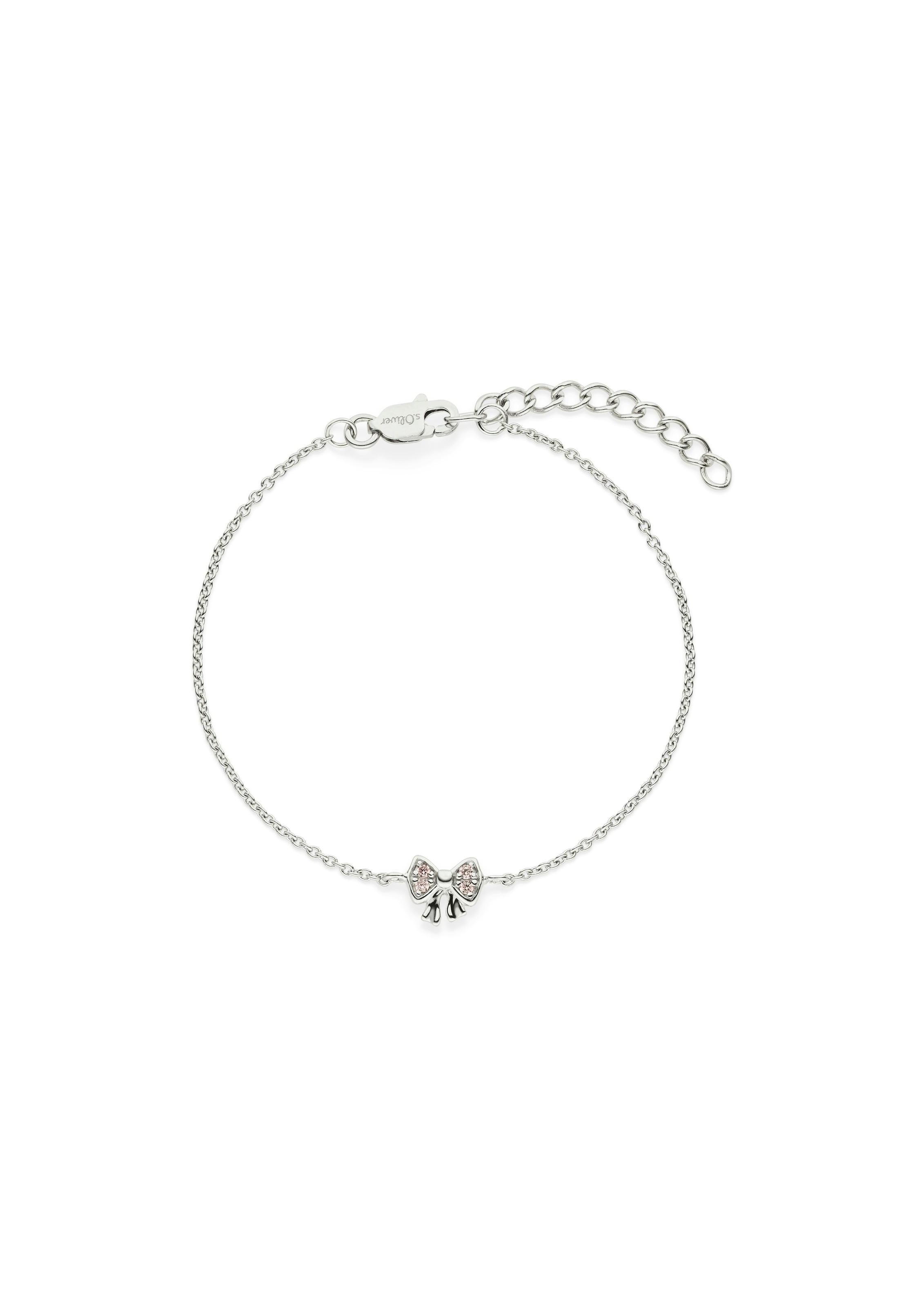 s.Oliver Armband »Bow, Schleifen-Design« mit Zirkonia (synth.)
